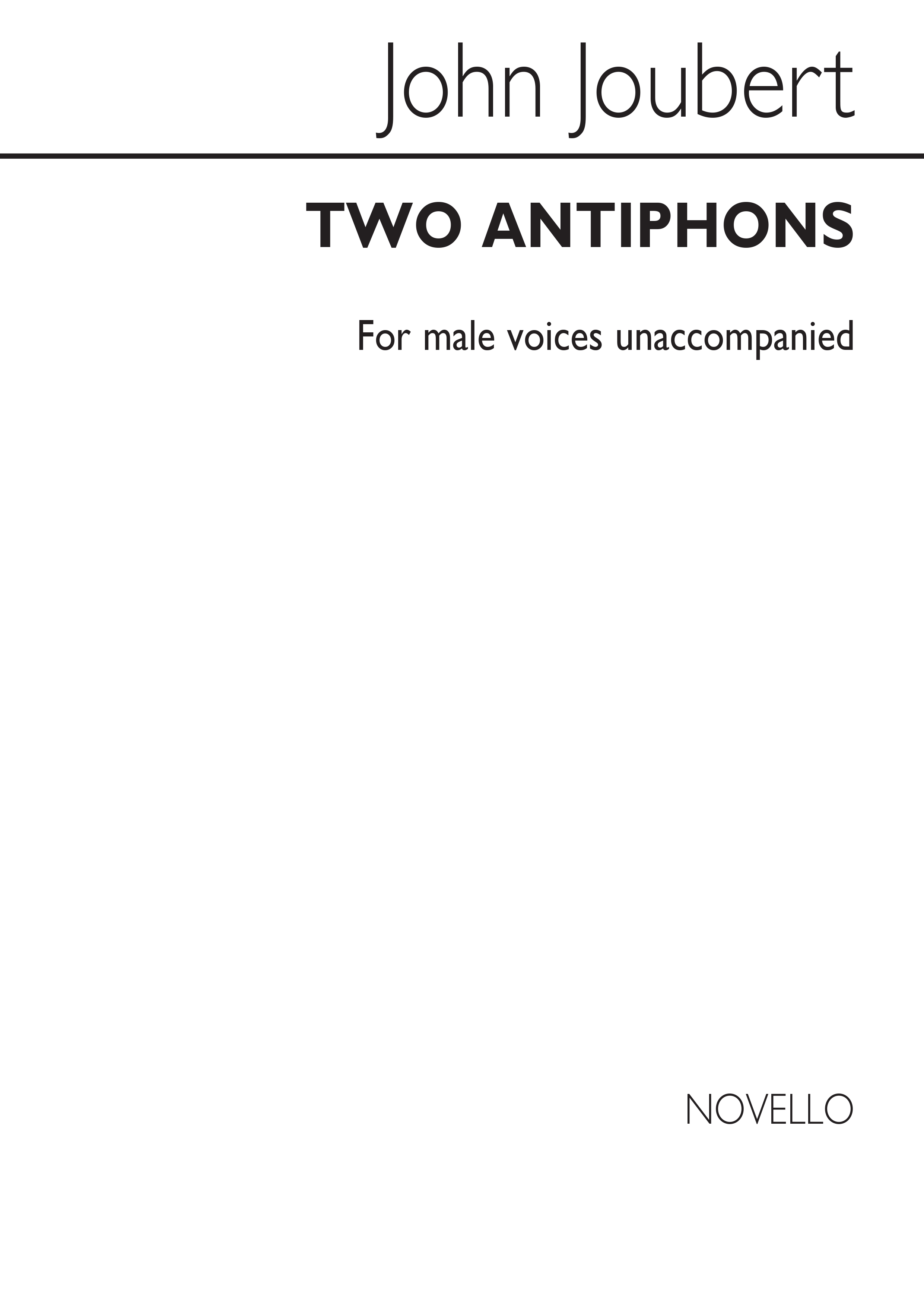 Joubert: Two Antiphons for AATTBB Chorus