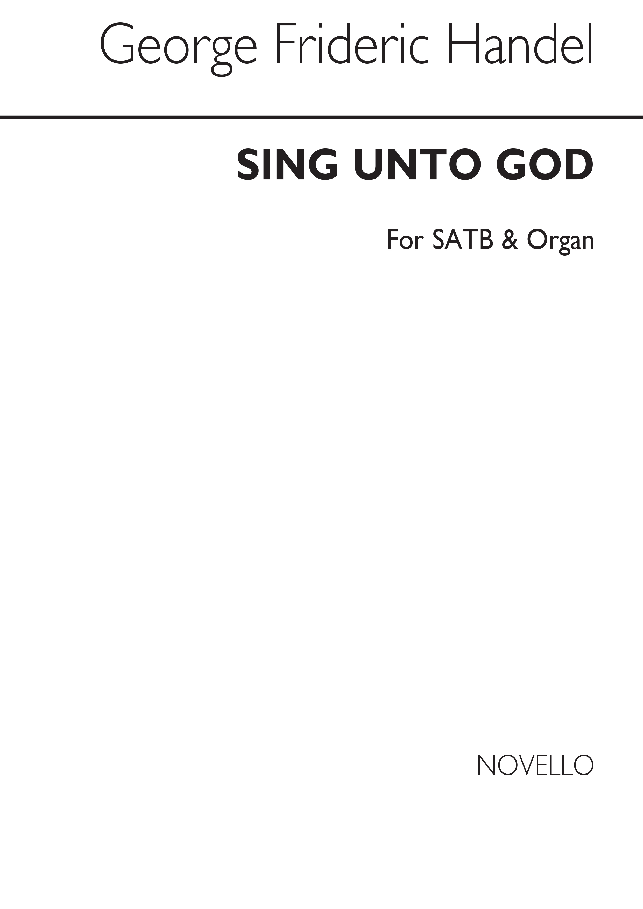 Handel: Sing Unto God