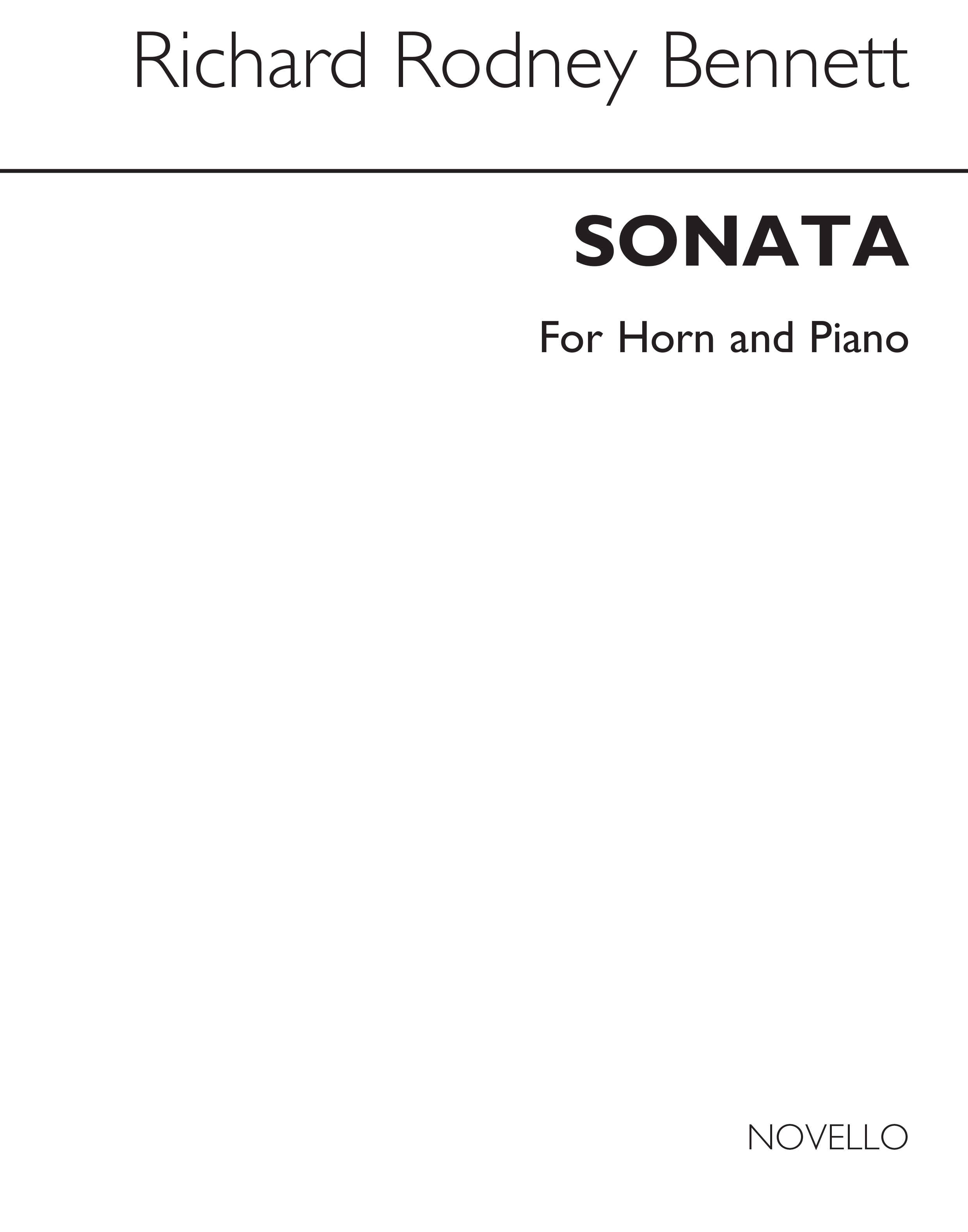 RR Bennett: Sonata for Horn and Piano