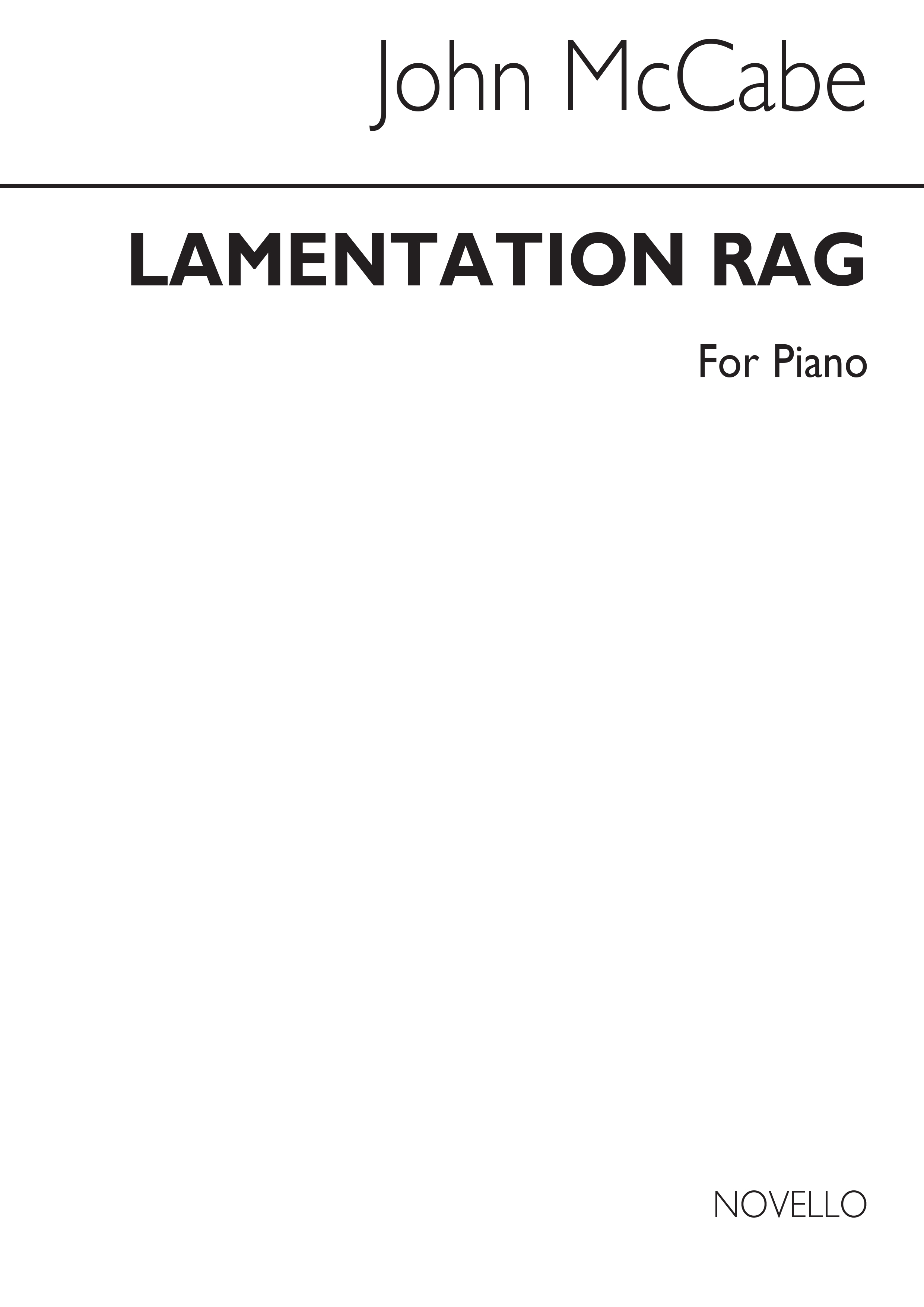 McCabe: Lamentation Rag for Piano