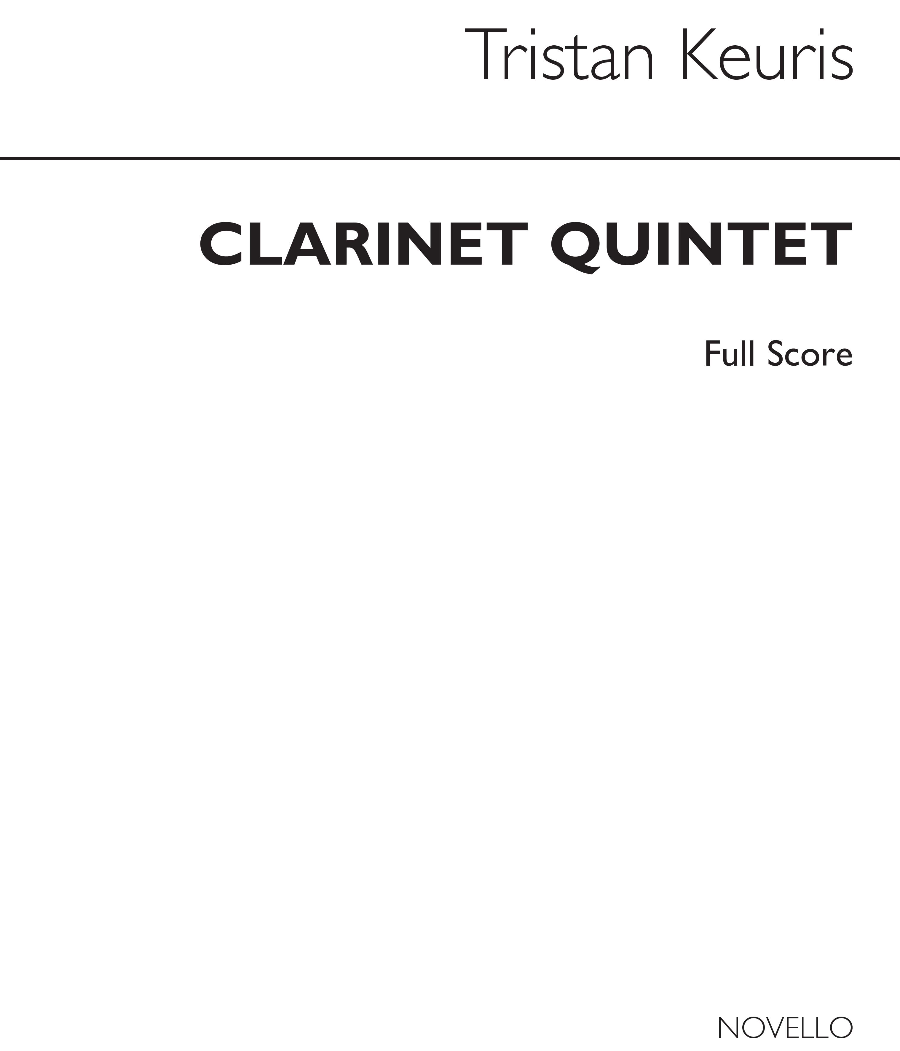 Tristan Keuris: Clarinet Quintet (Score)