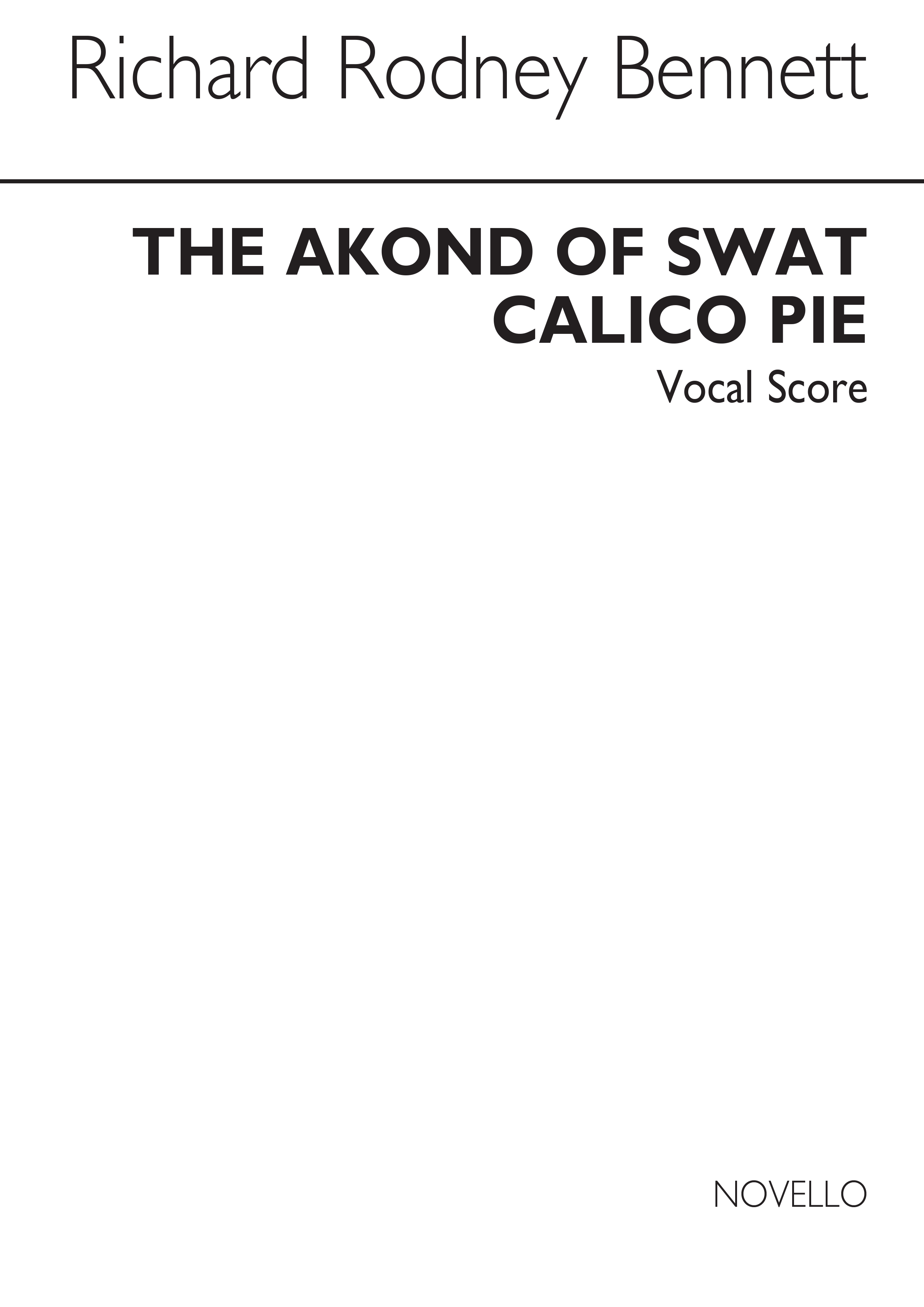 RR Bennett: The Akond Of Swat (From Calico Pie) for SATB Chorus