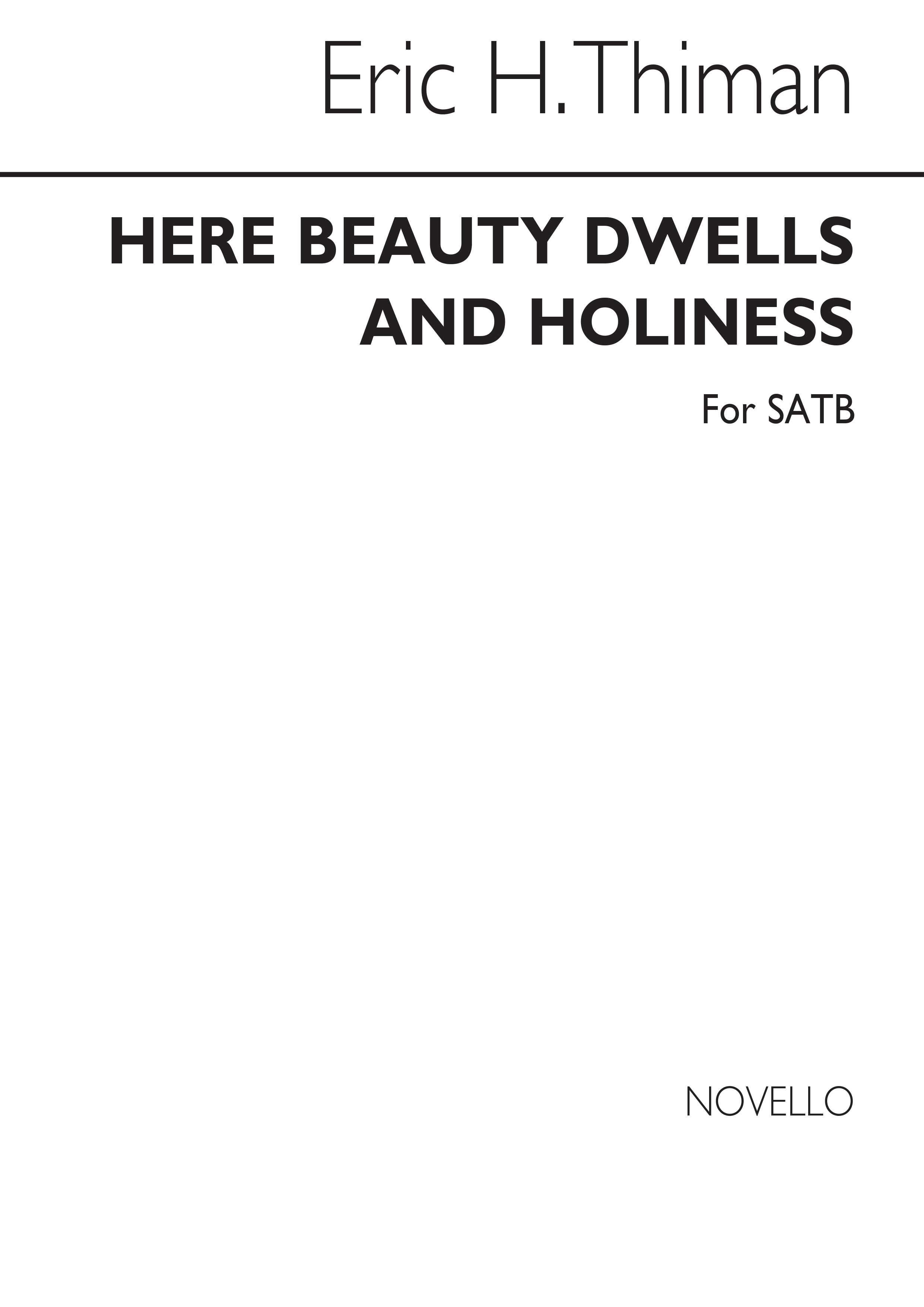 Thiman: Here Beauty Dwells for SATB Chorus