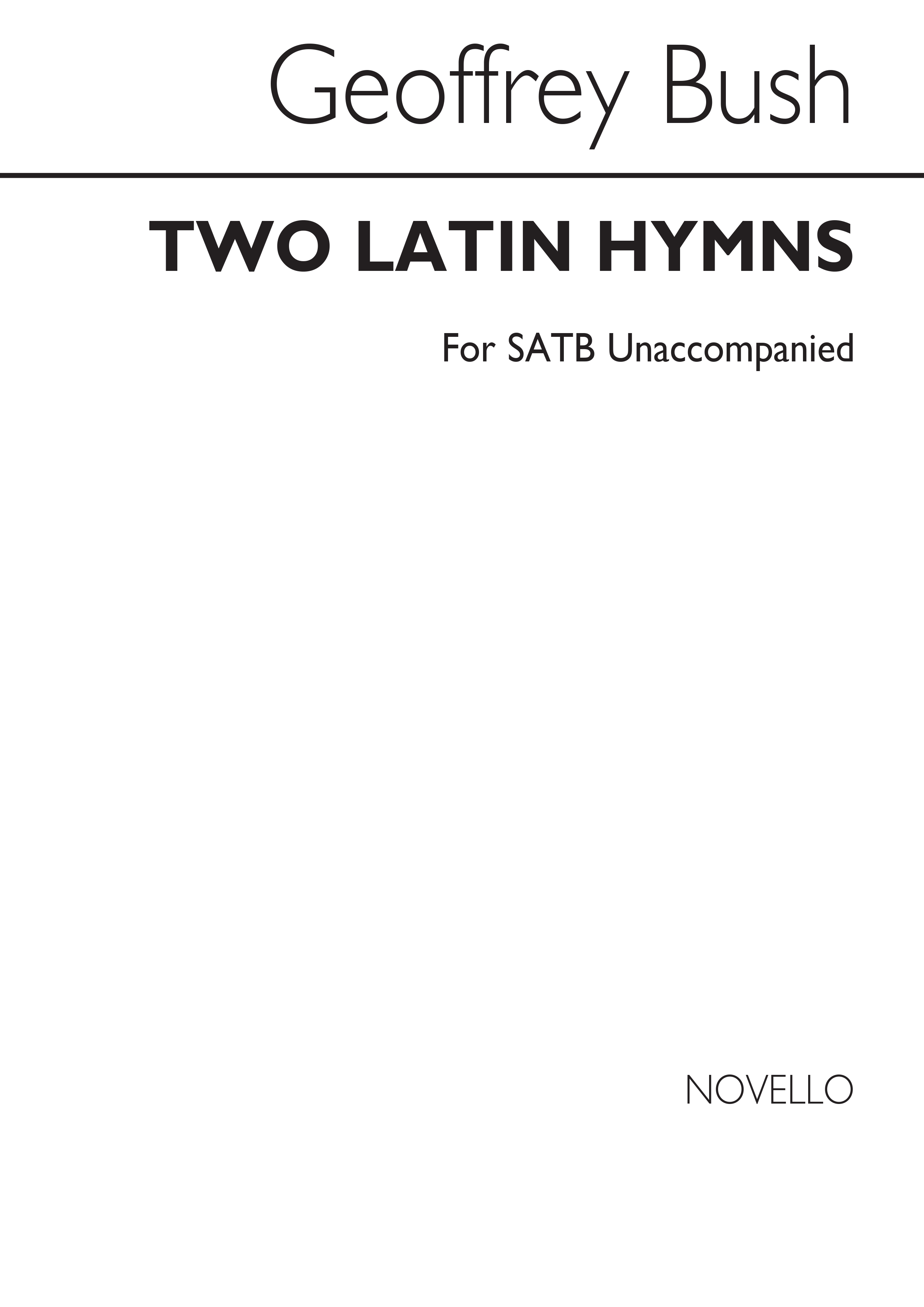 Geoffrey Bush: Two Latin Hymns