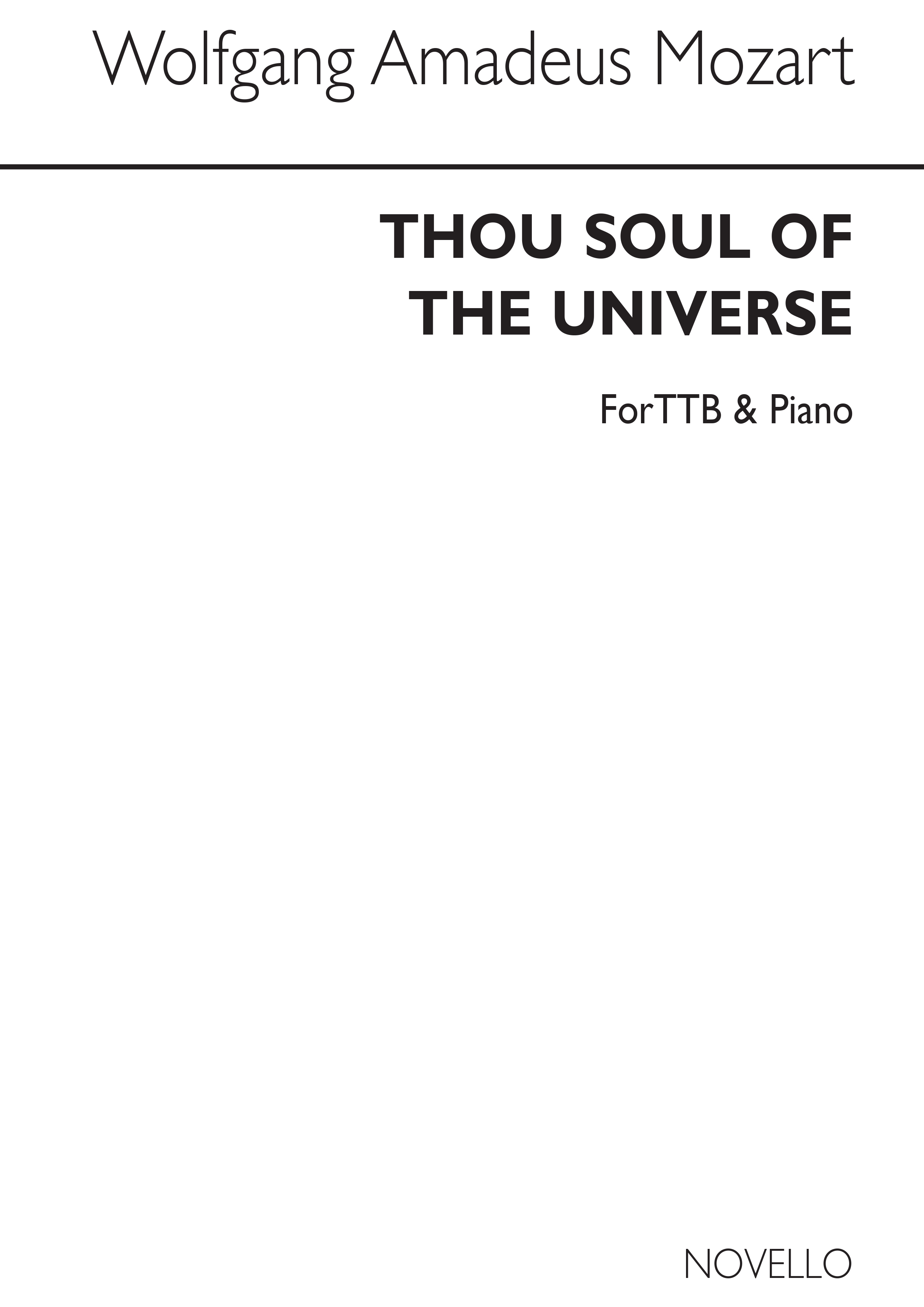 W.A. Mozart: Thou Soul Of The Universe K.429