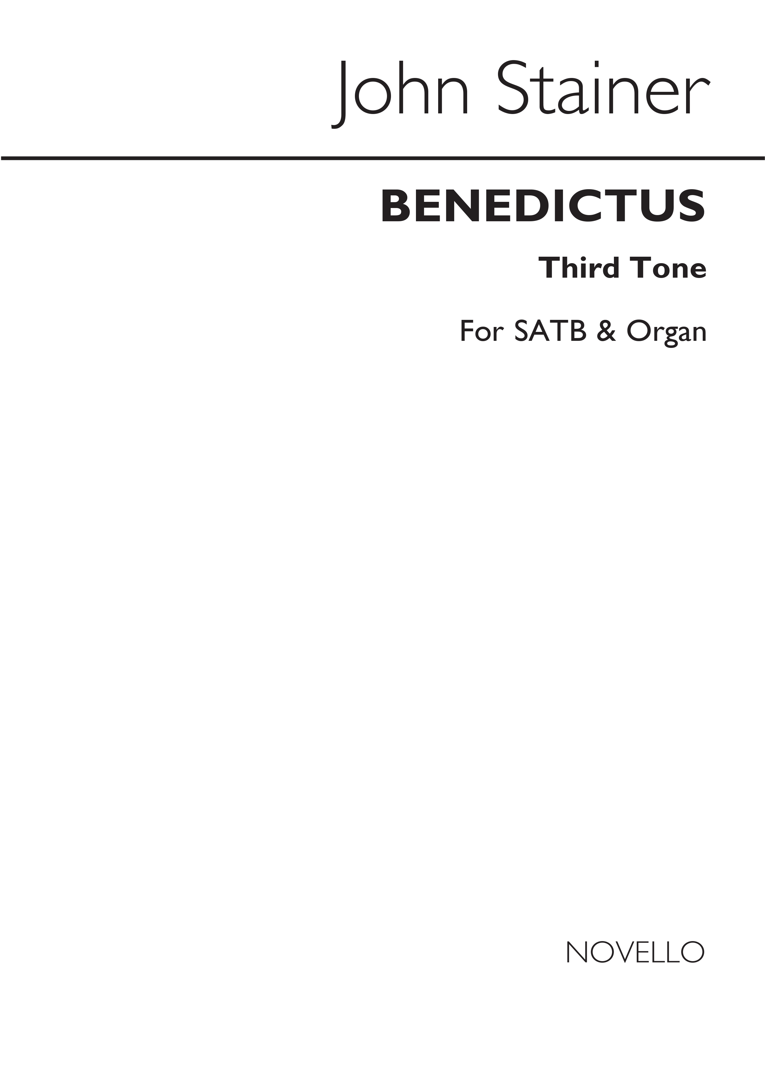 John Stainer: Benedictus 1st Series (Gregorian Tones) Satb/Organ