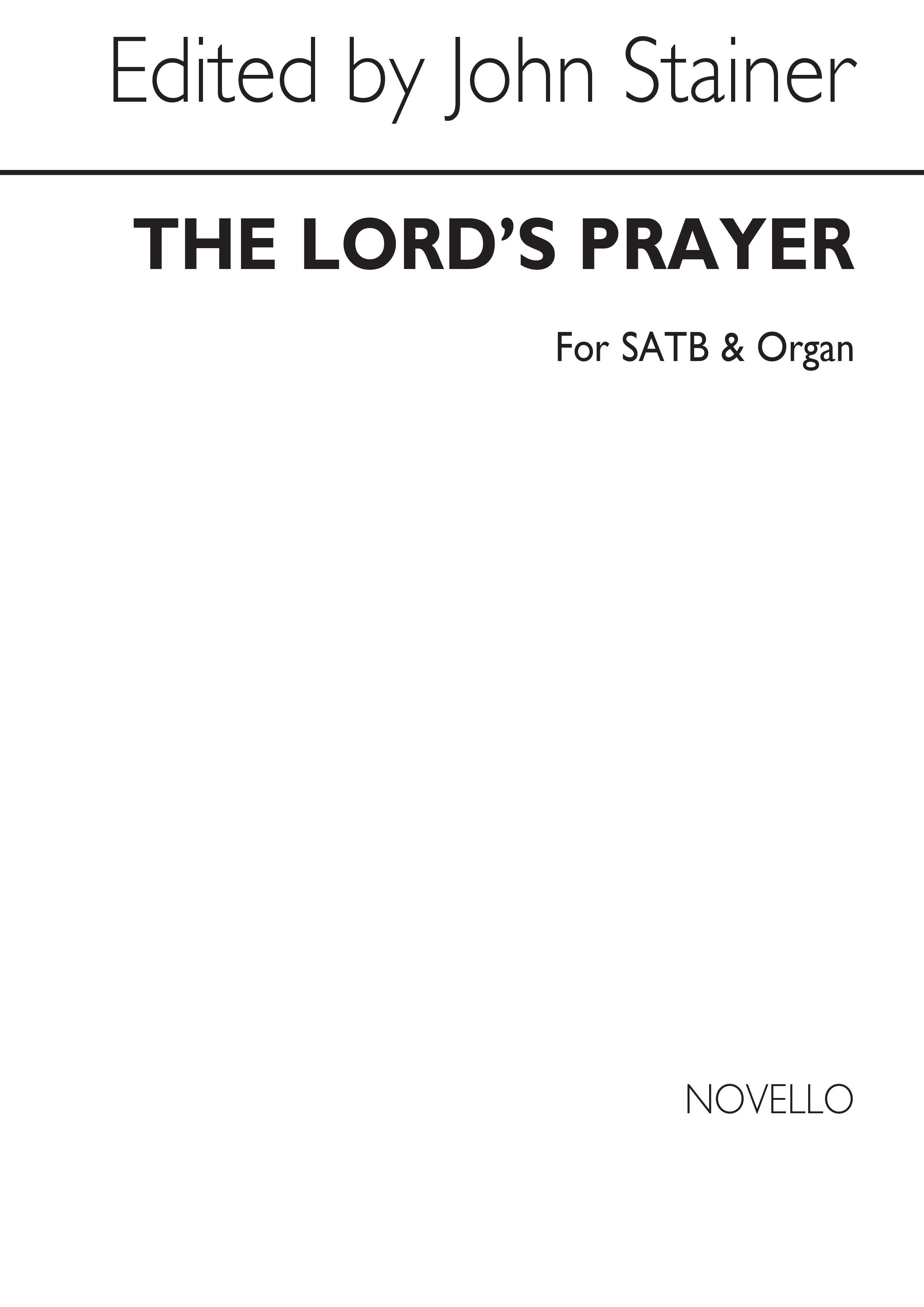 John Stainer: The Lord's Prayer Satb/Organ