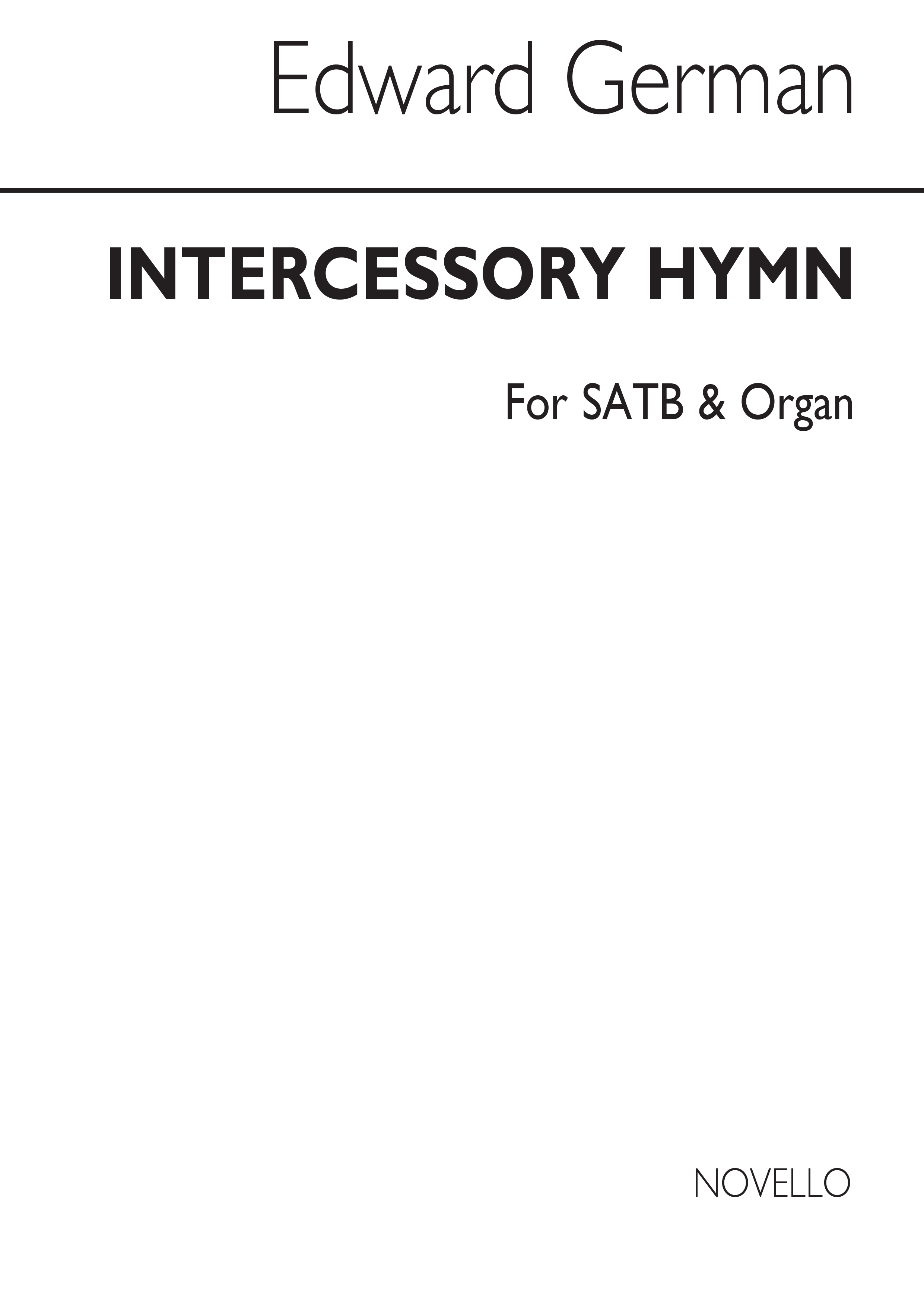 German, E Intercessory Hymn Satb Vs