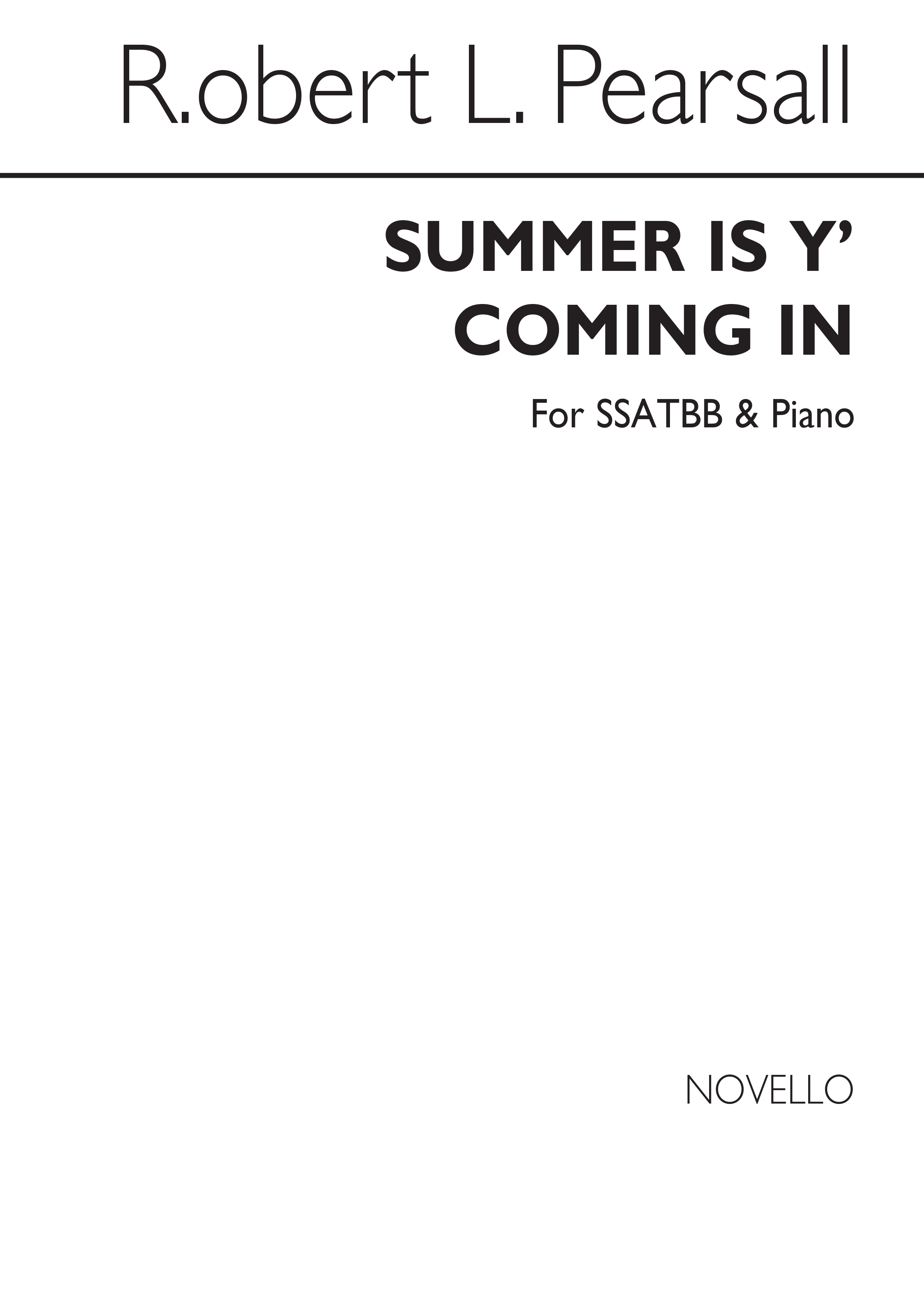 Robert Pearsall: Summer Is Y' Coming In