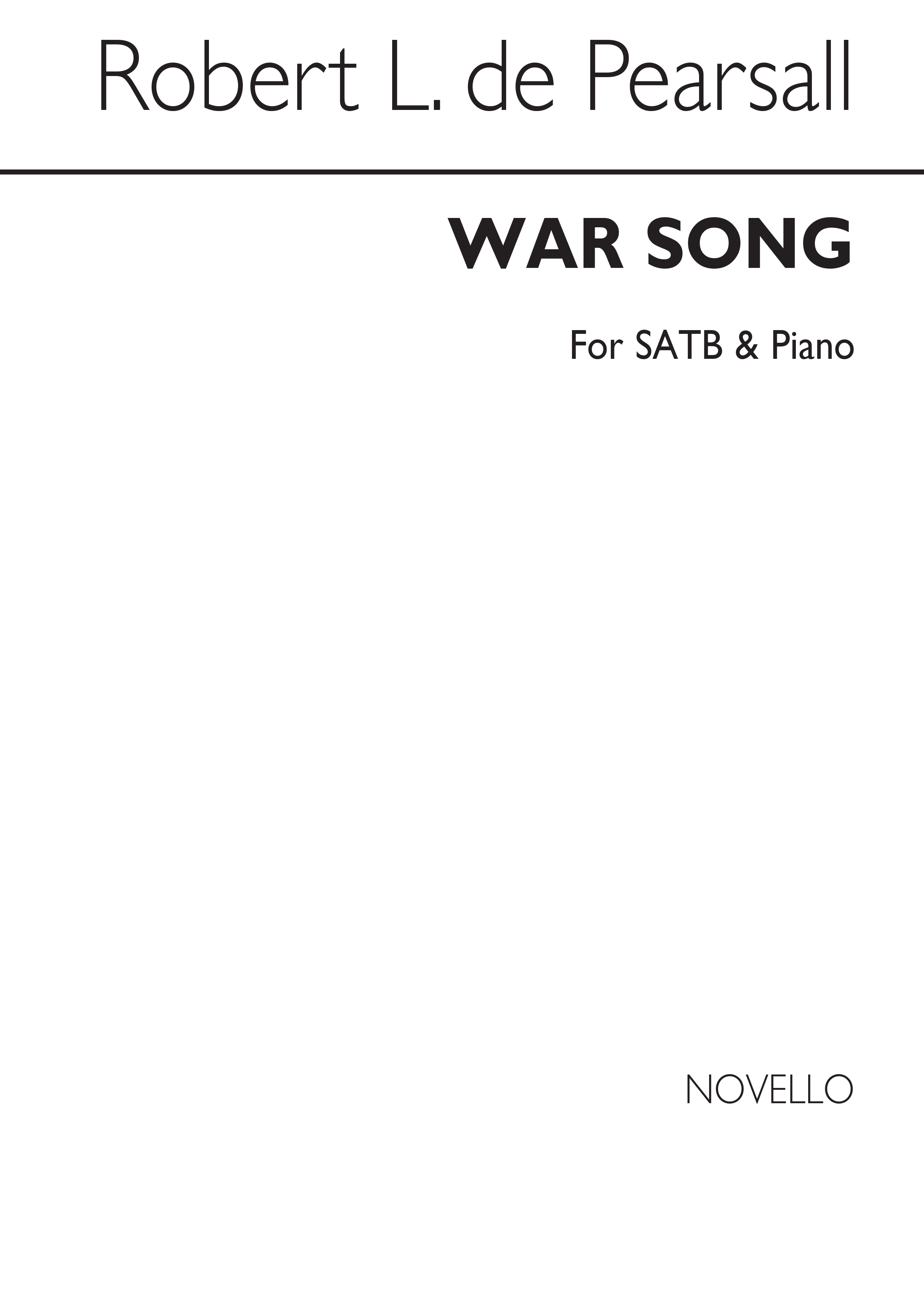 Pearsall War Song Satb/Pf