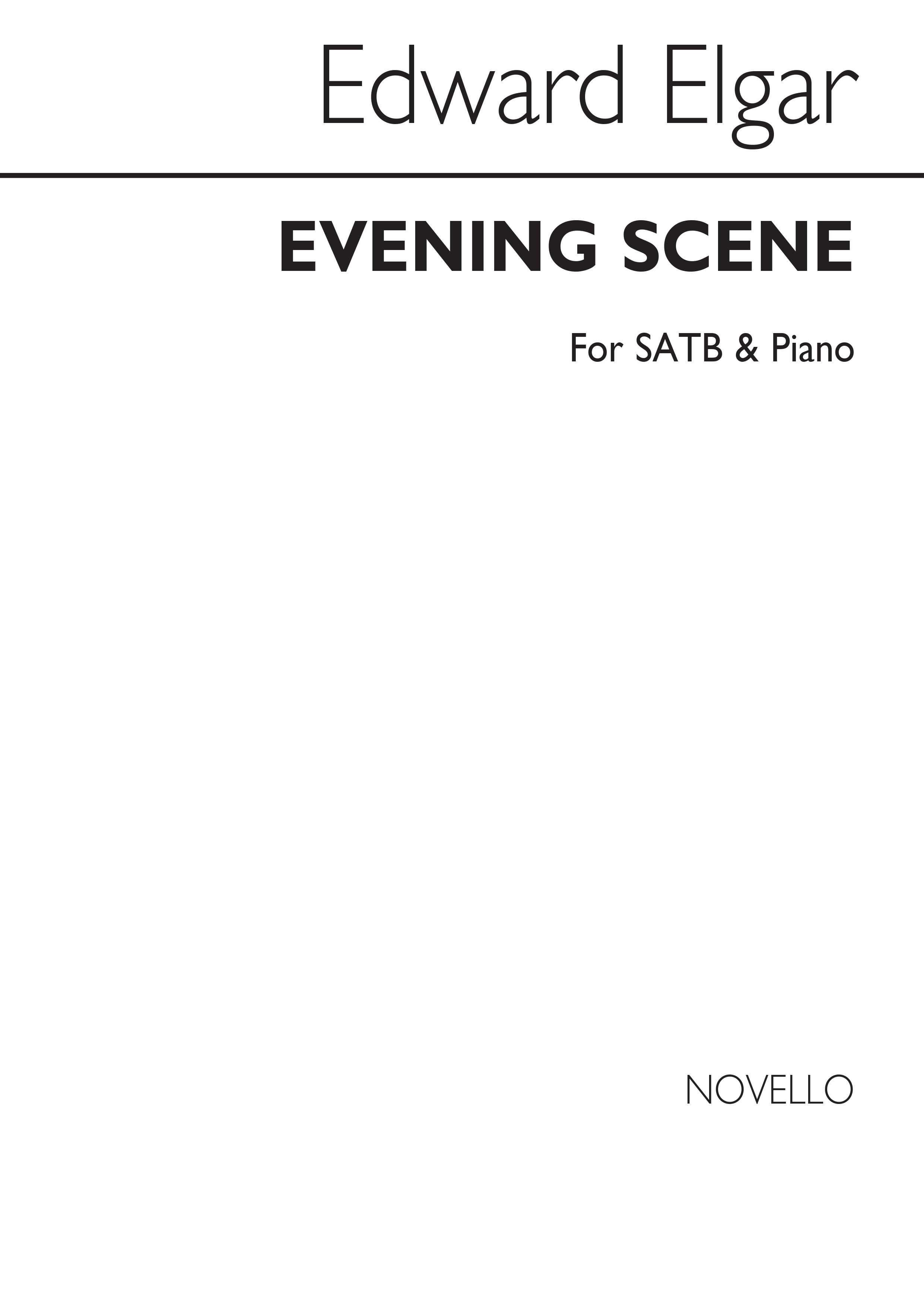 Elgar Evening Scene Satb