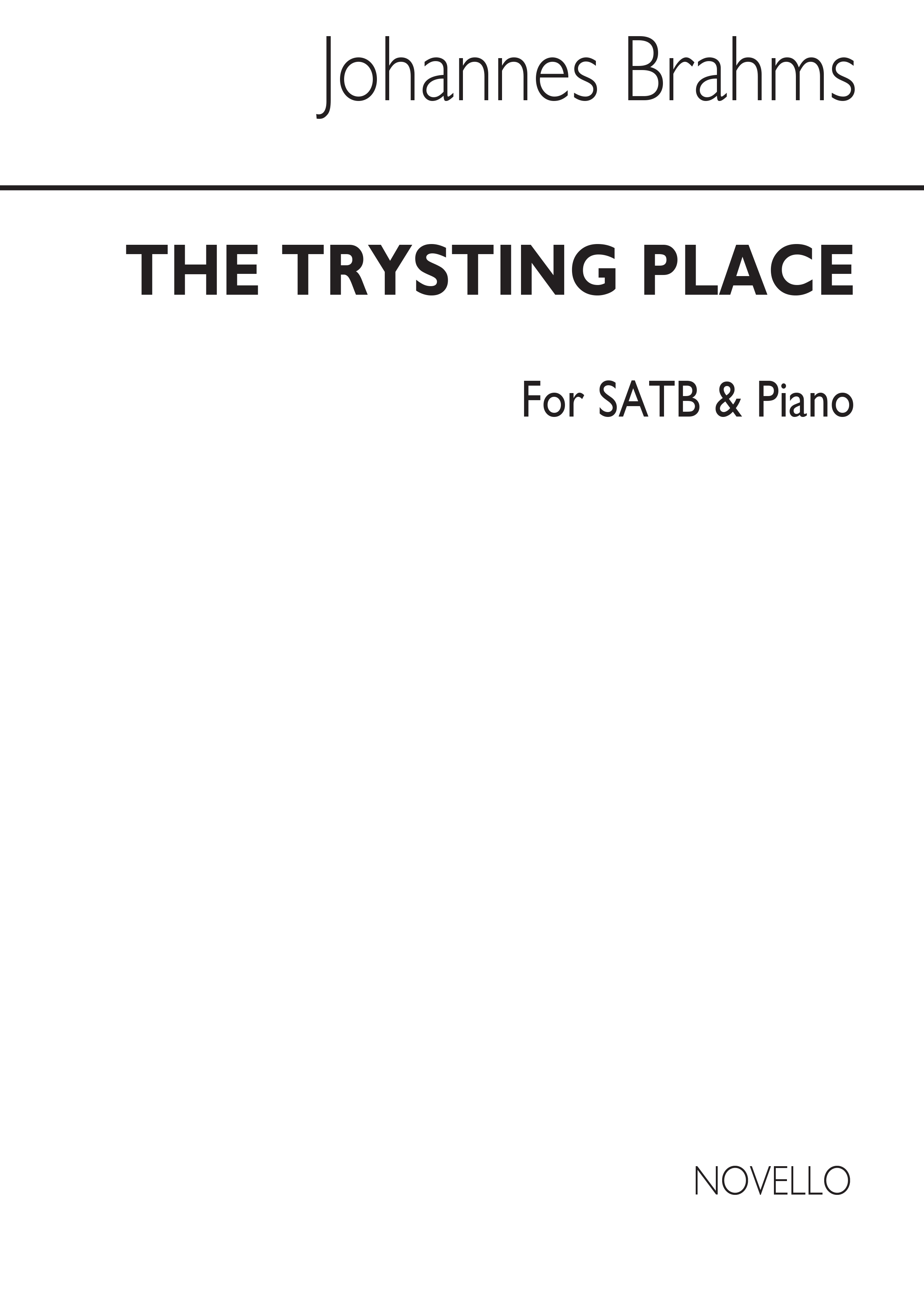 Brahms, J The Trysting Place Satb And Piano Op31 No 3