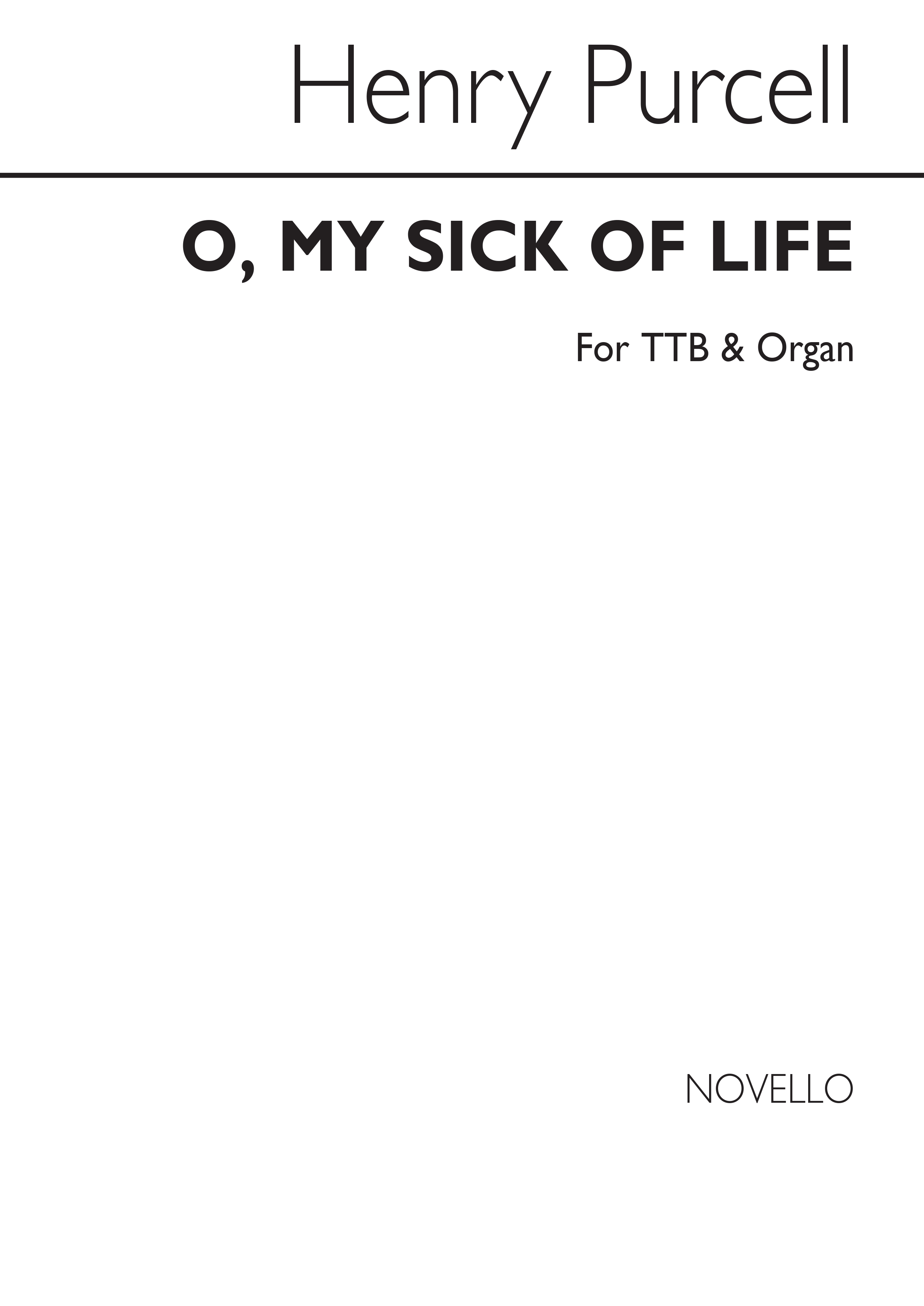 Purcell, H O I'm Sick Of Life Ttb