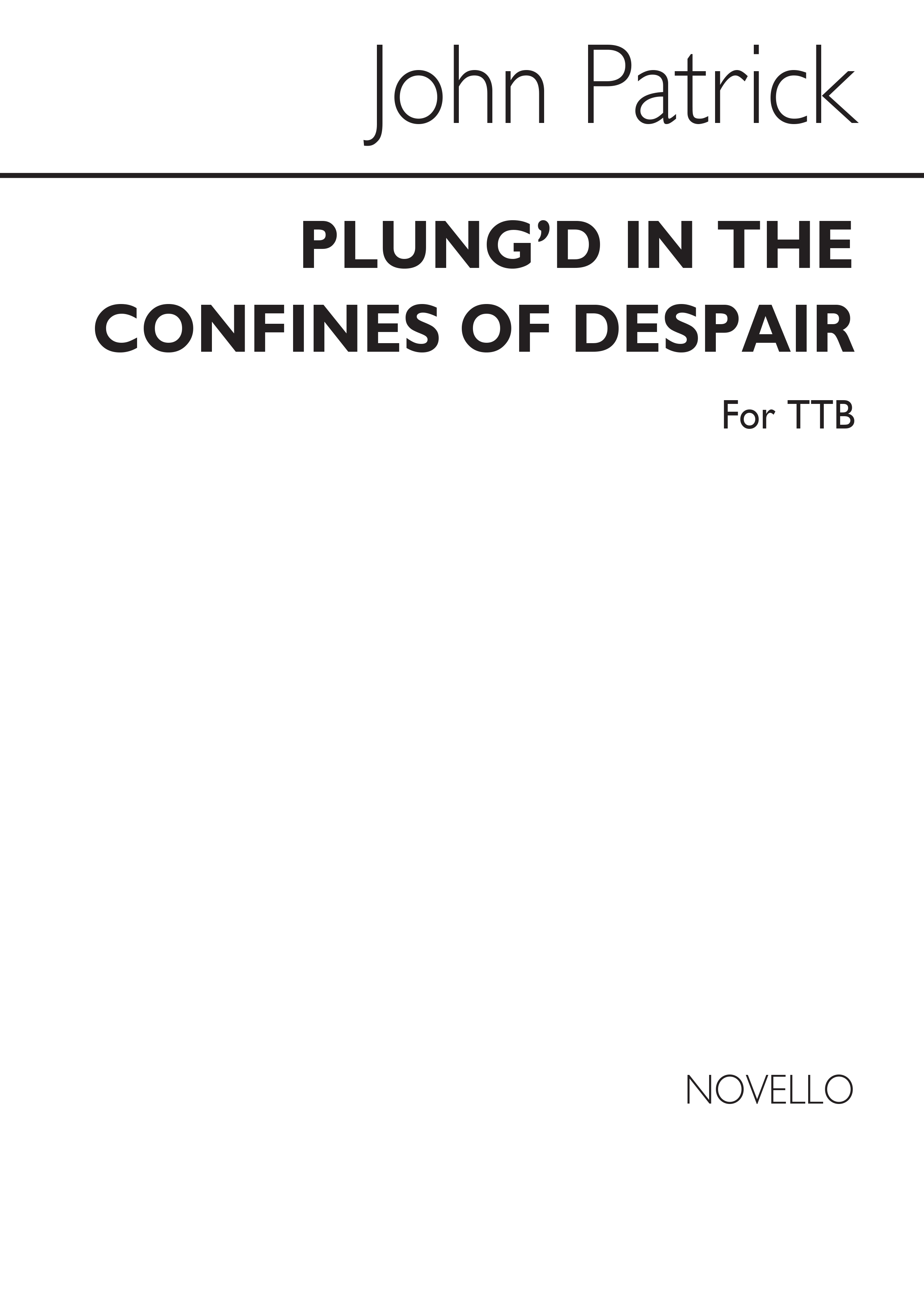 Purcell, H Plung'd In The Confines Of Despair Ttb