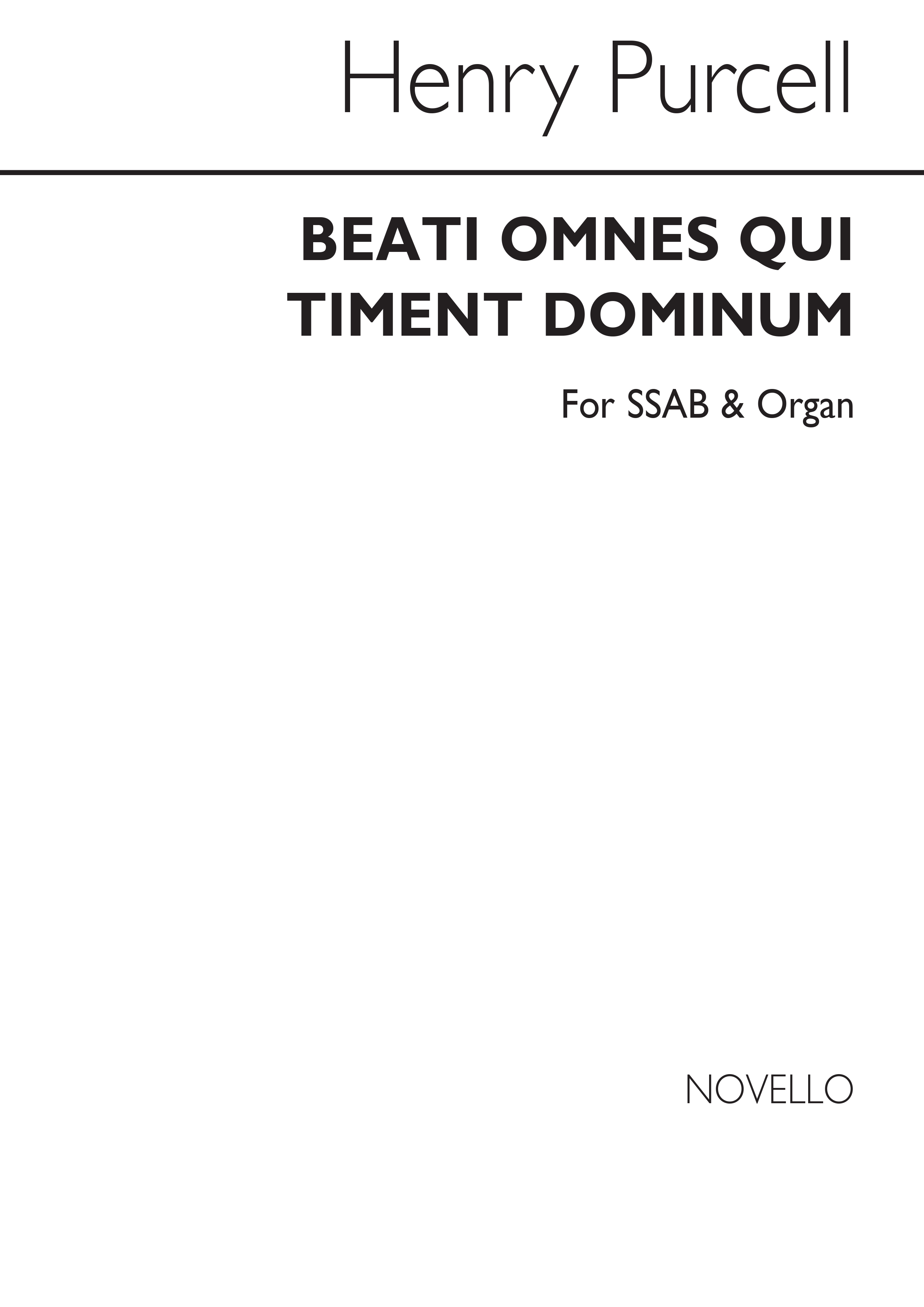 Henry Purcell: Beati Omnes Qui Timent Dominum