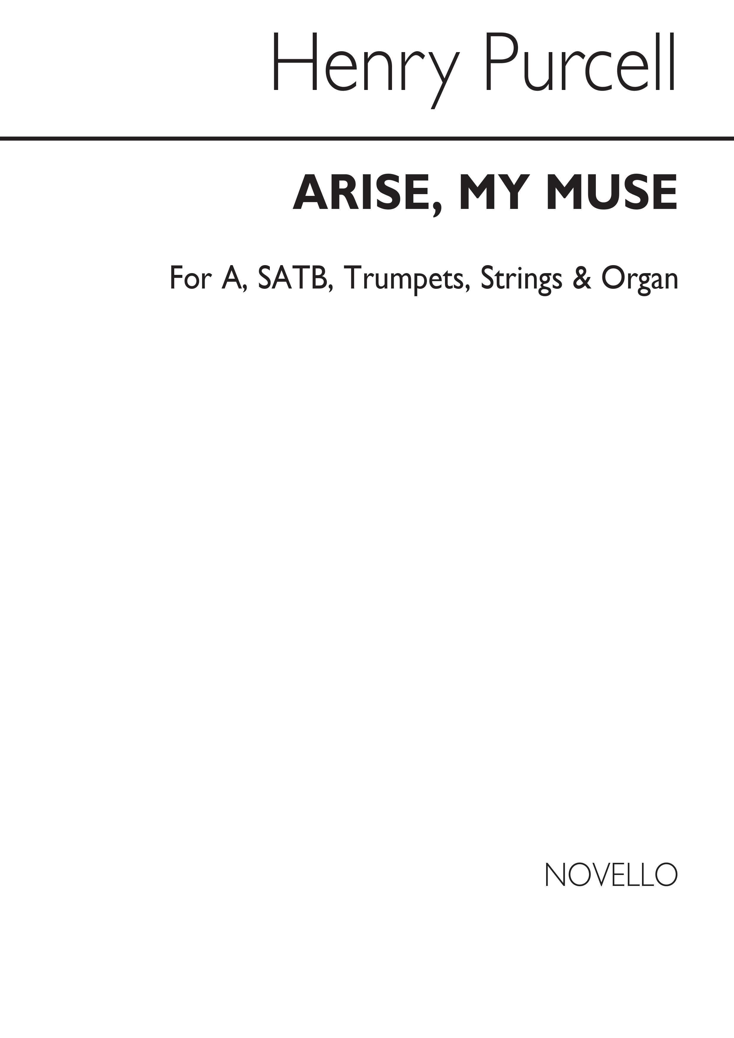 Purcell, H Arise My Muse A/Satb/Trumpets/Strings/Organ