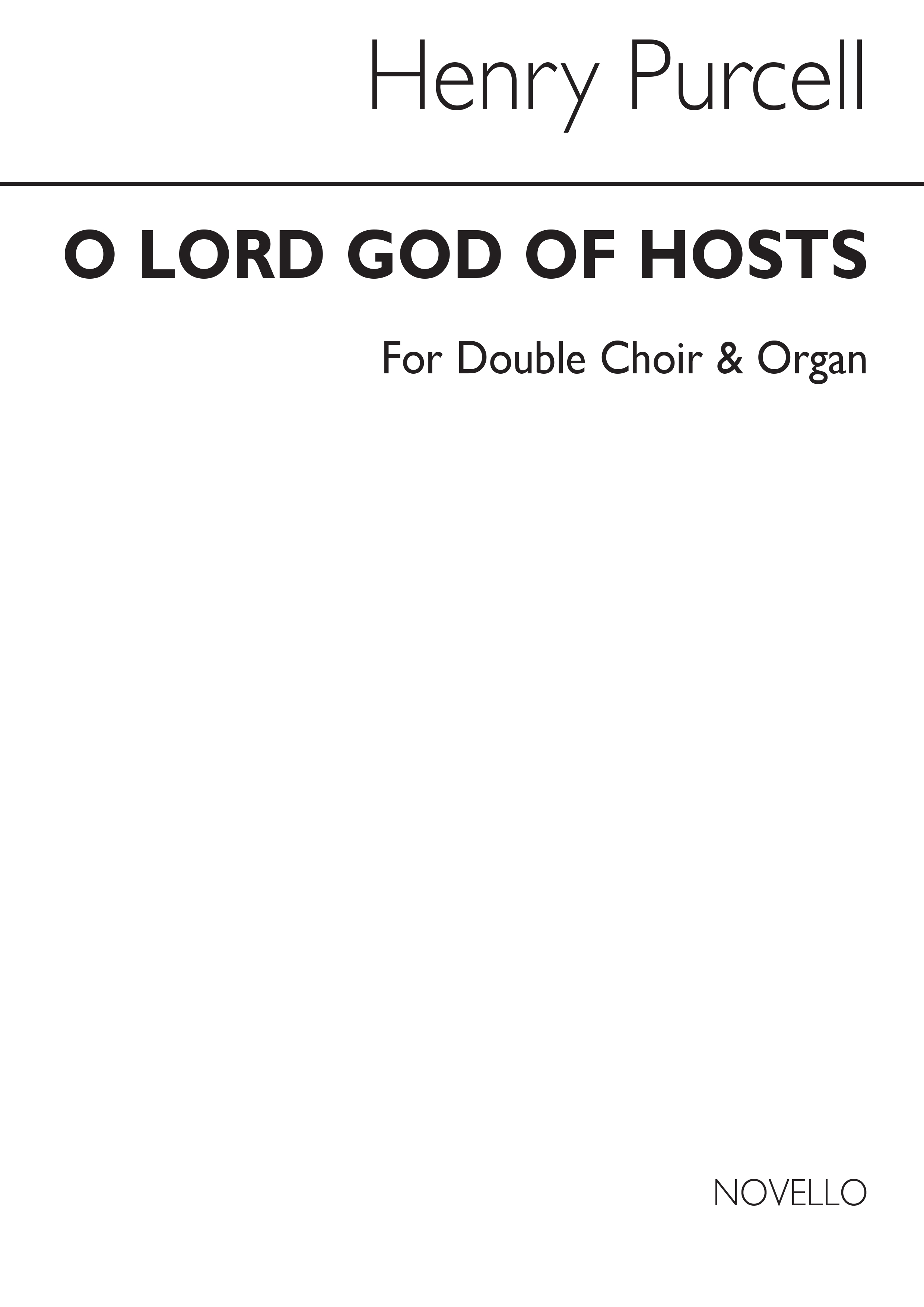 Purcell, H O Lord God Of Hosts Ssaattbb