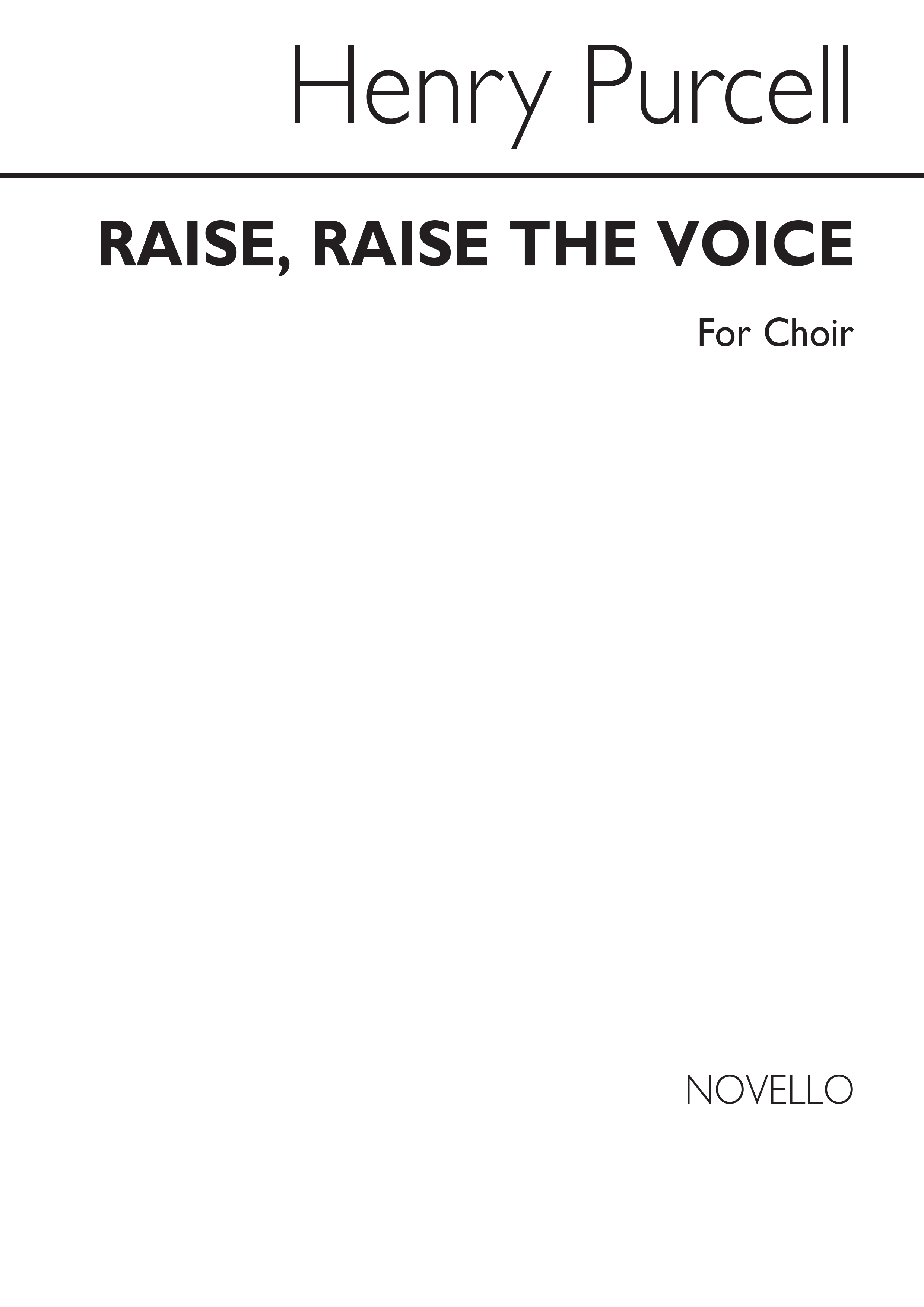 Henry Purcell: Raise The Voice