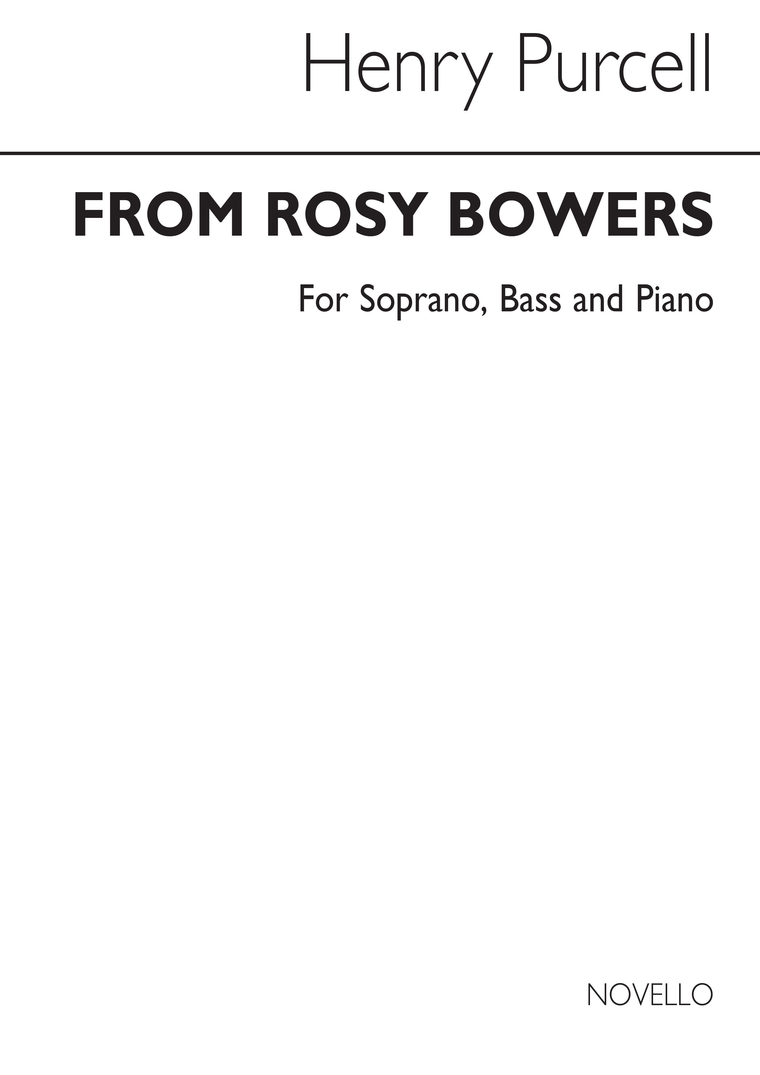 Purcell, H From Rosy Bowers Soprano/ Piano