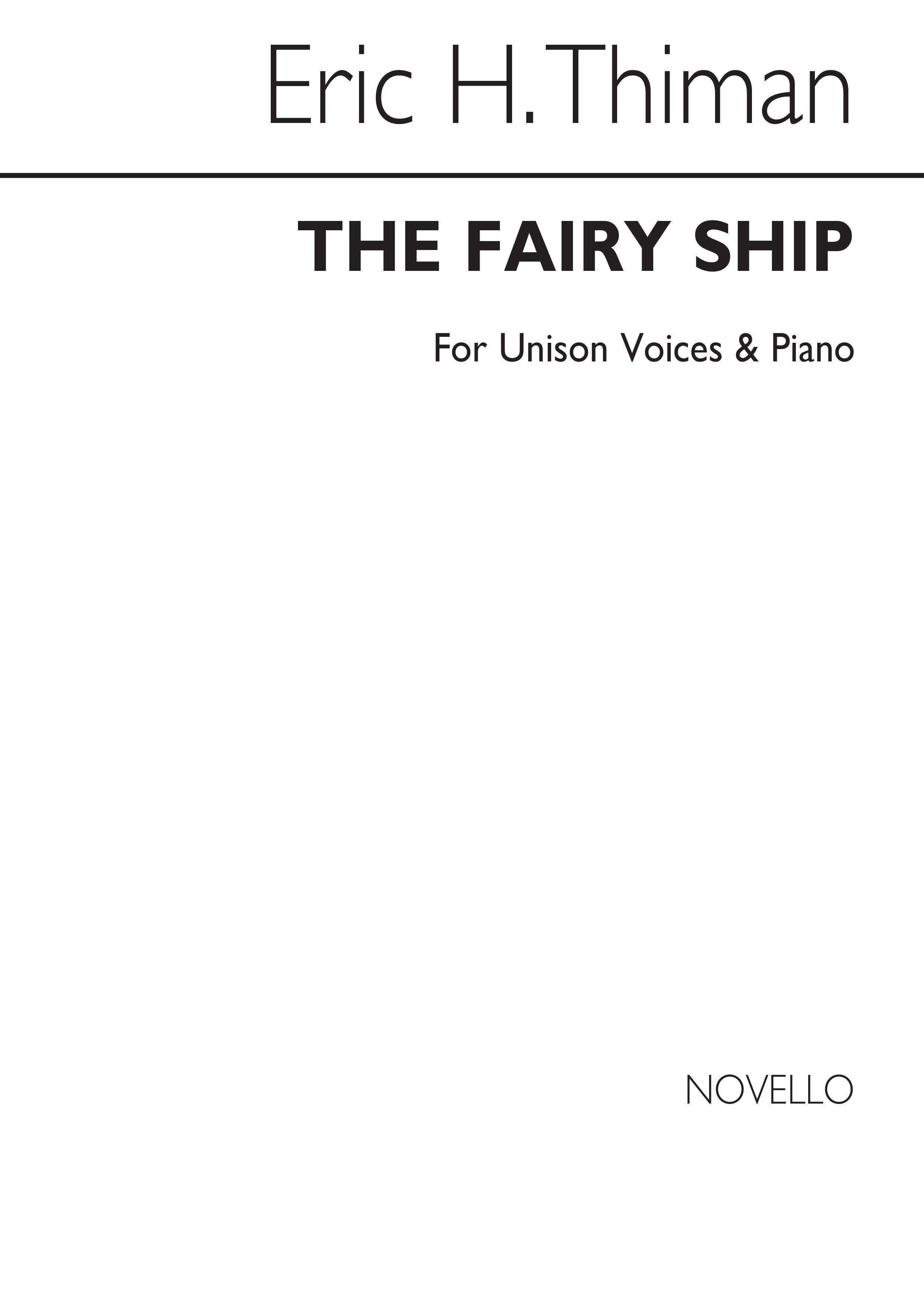 Thiman: The Fairy Ship for Unison Voices and Piano