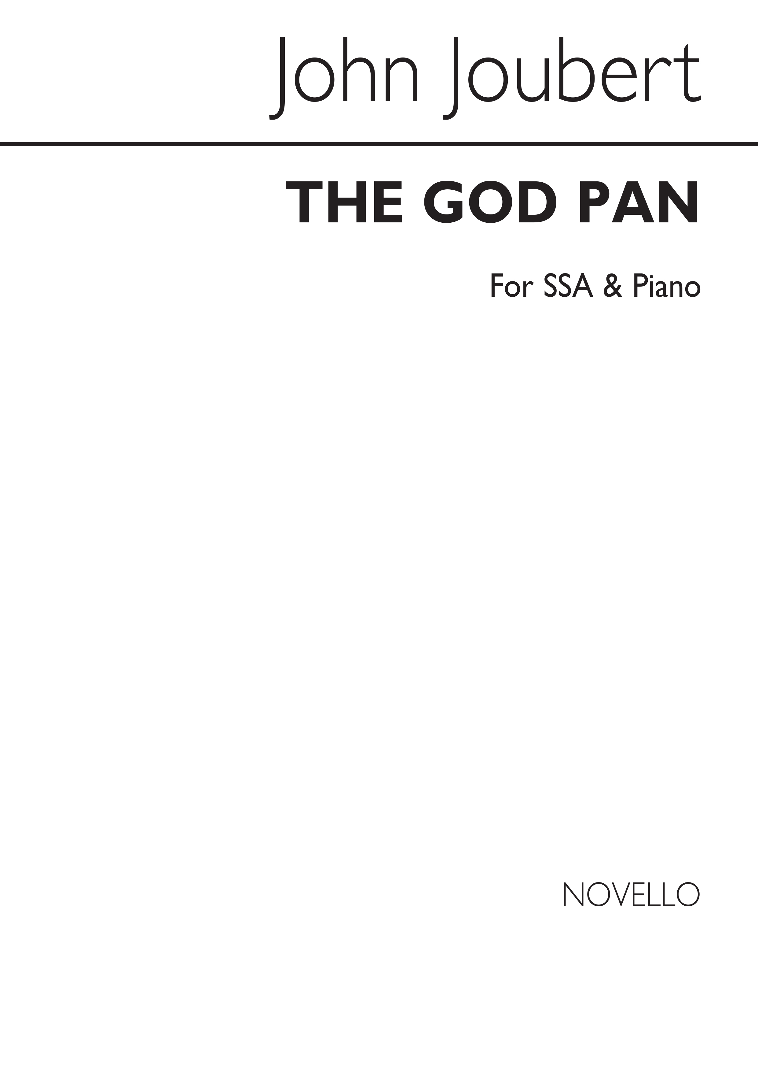 Joubert: The God Pan (Vocal Score)