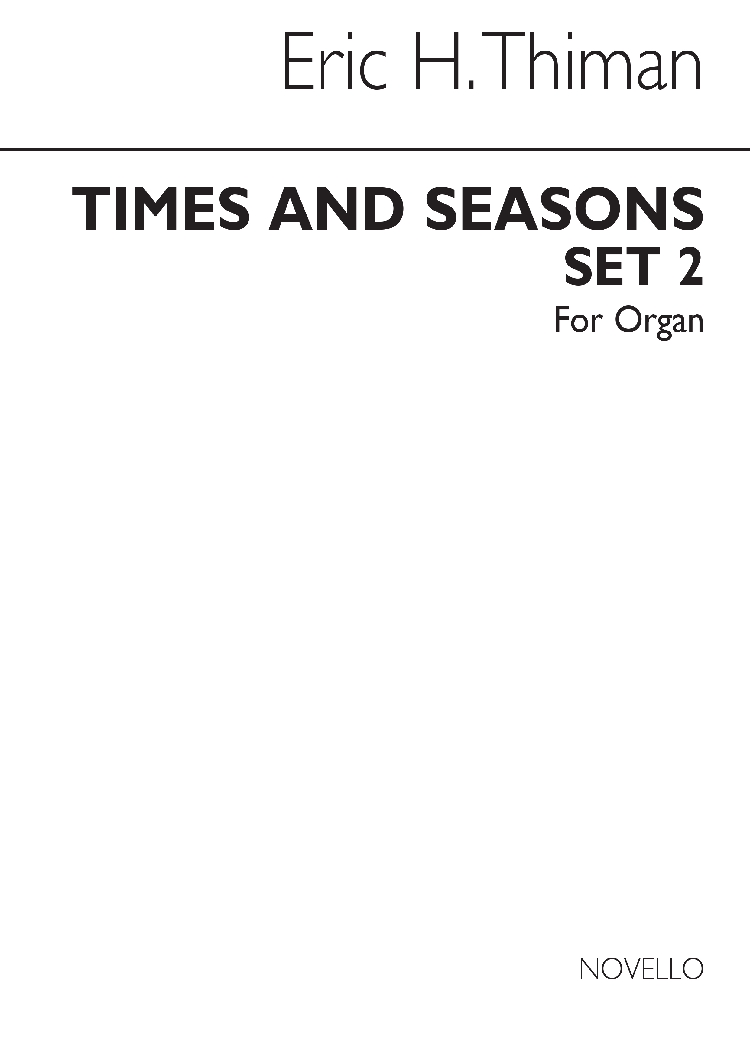 Thiman: Times and Seasons, Set 2 for Organ