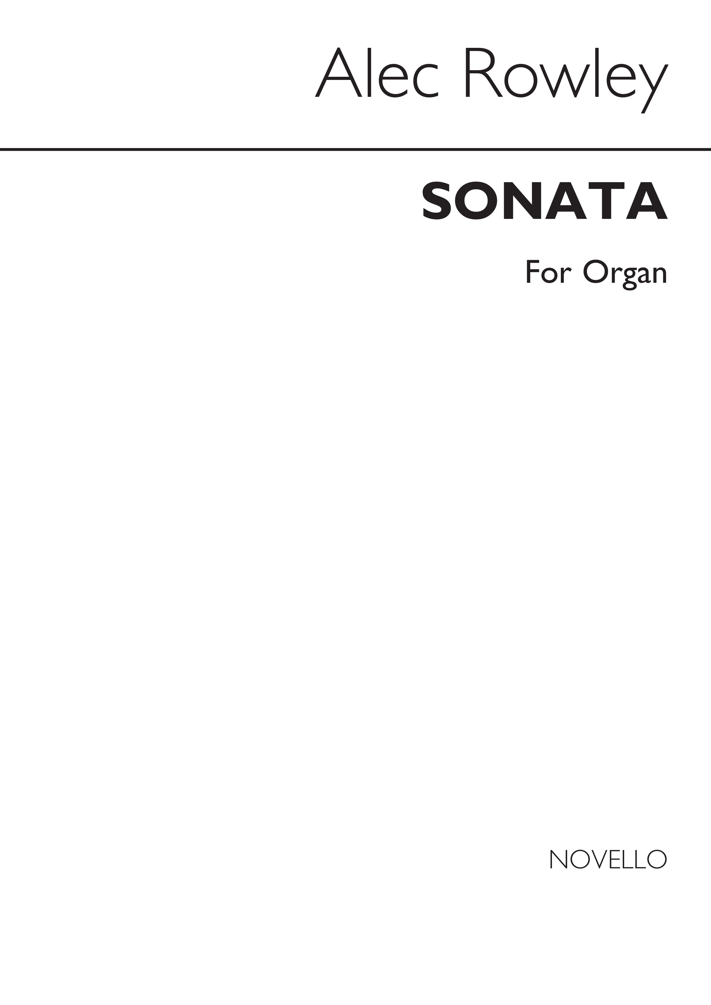 Alec Rowley: Sonatina Organ