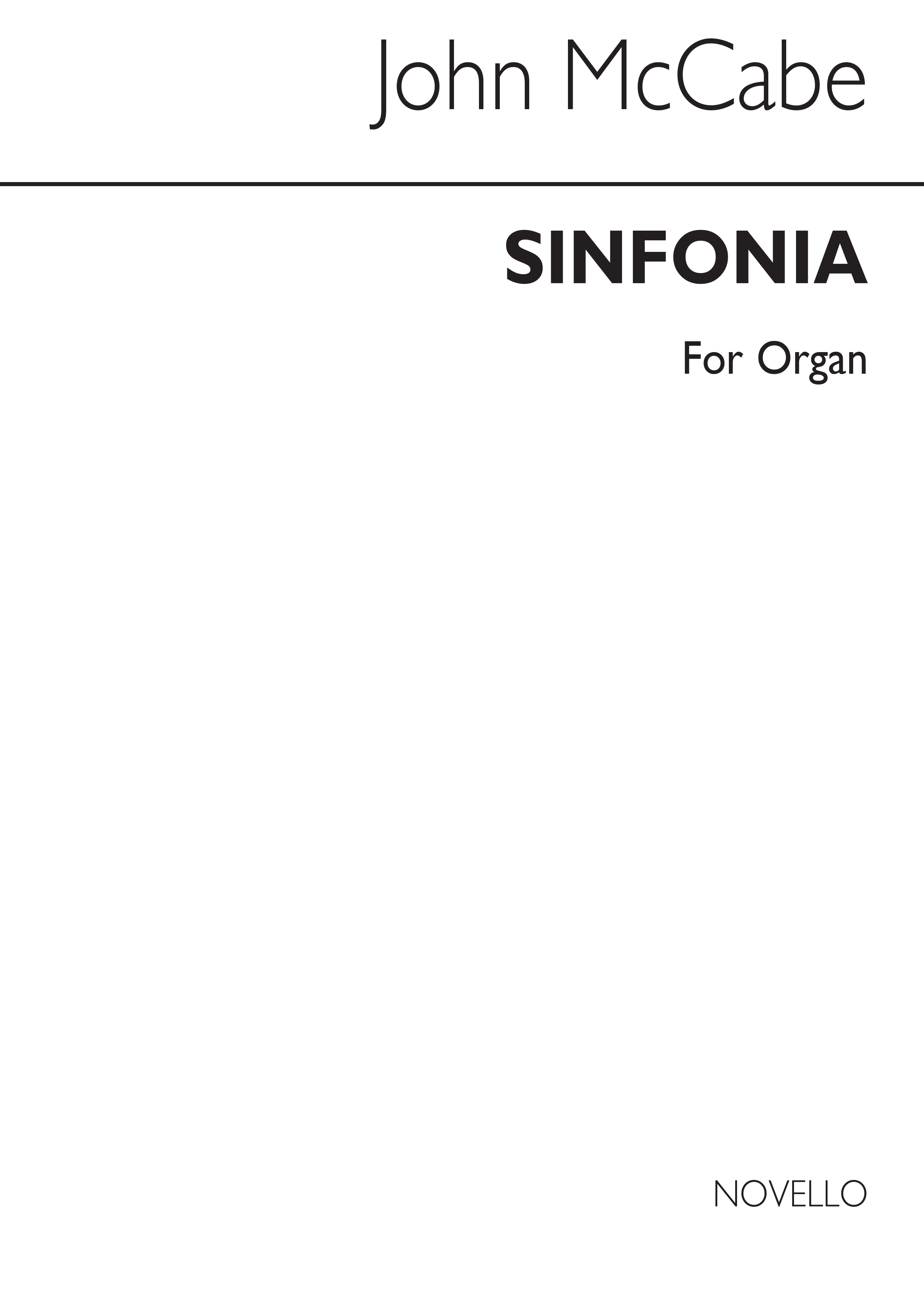 McCabe: Sinfonia for Organ