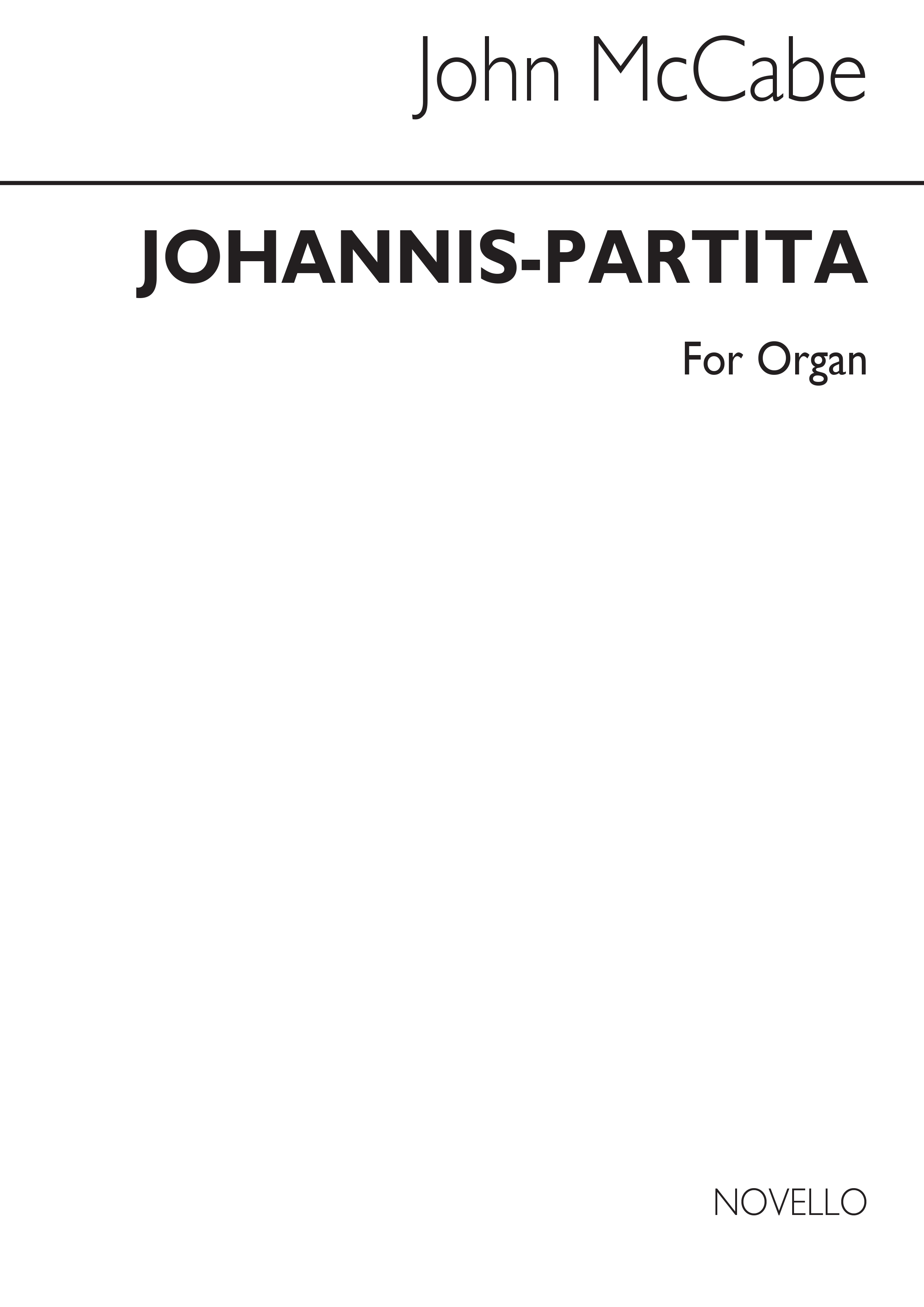 McCabe: Johannis Partita for Organ