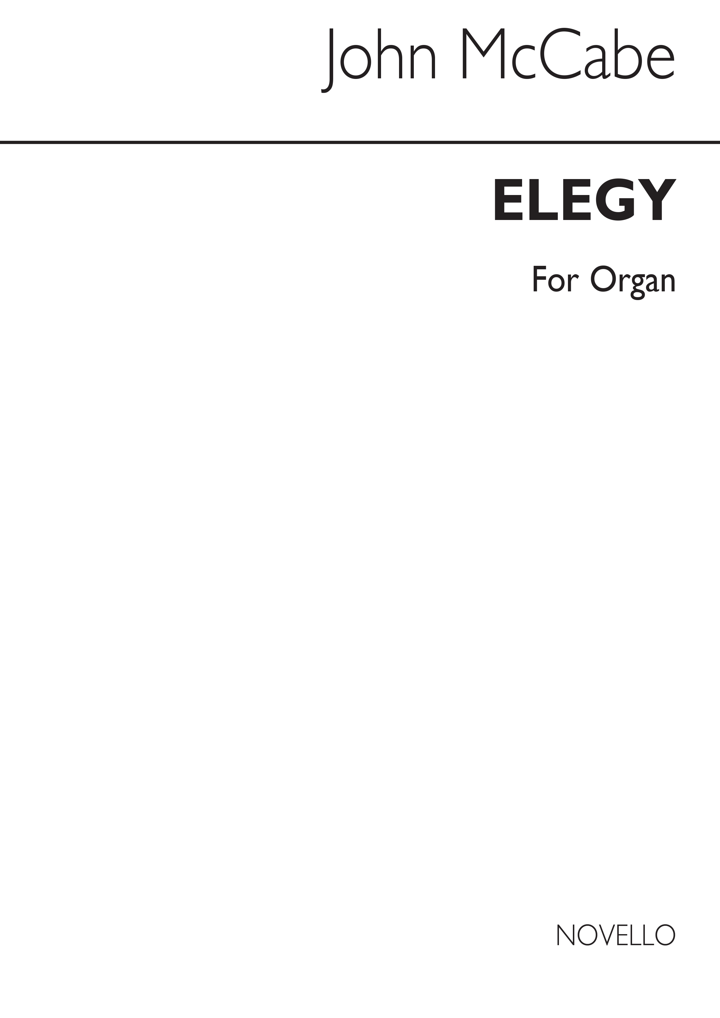 John McCabe: Elegy For Organ