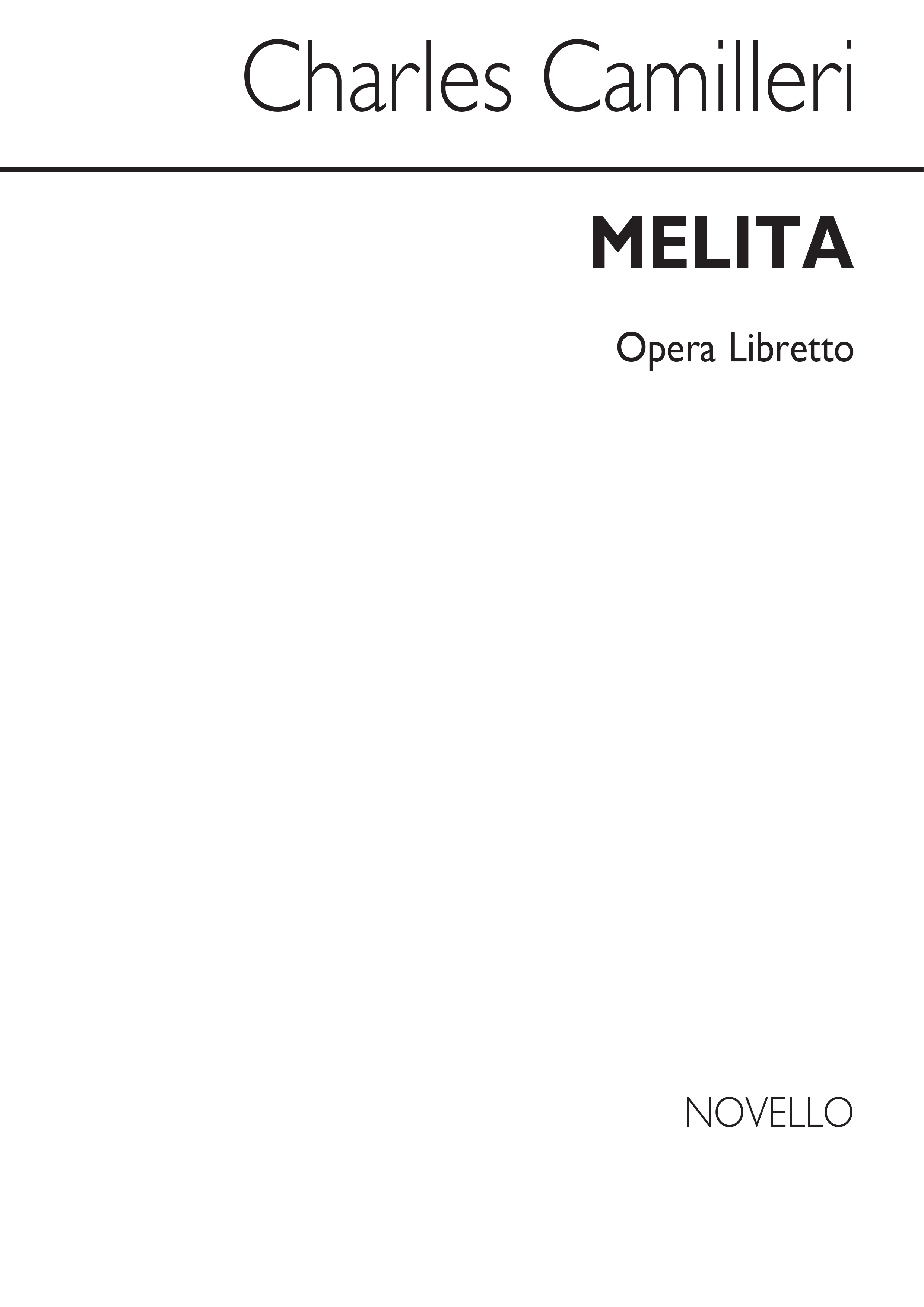 Camilleri: Melita (Libretto)