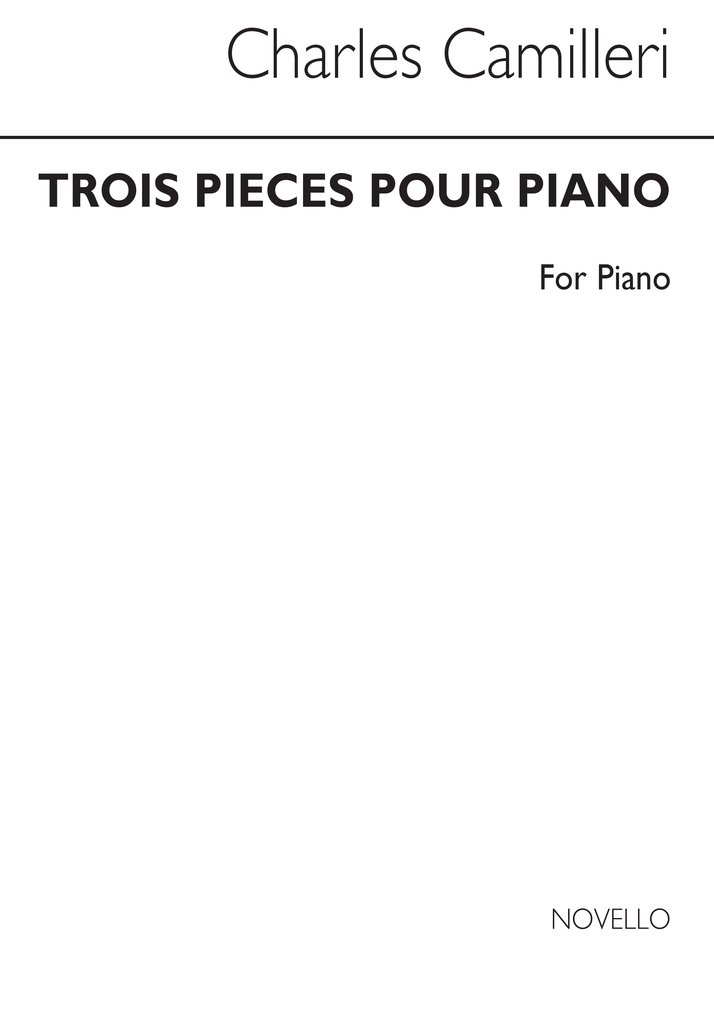 Camilleri: Trois Pieces for Piano