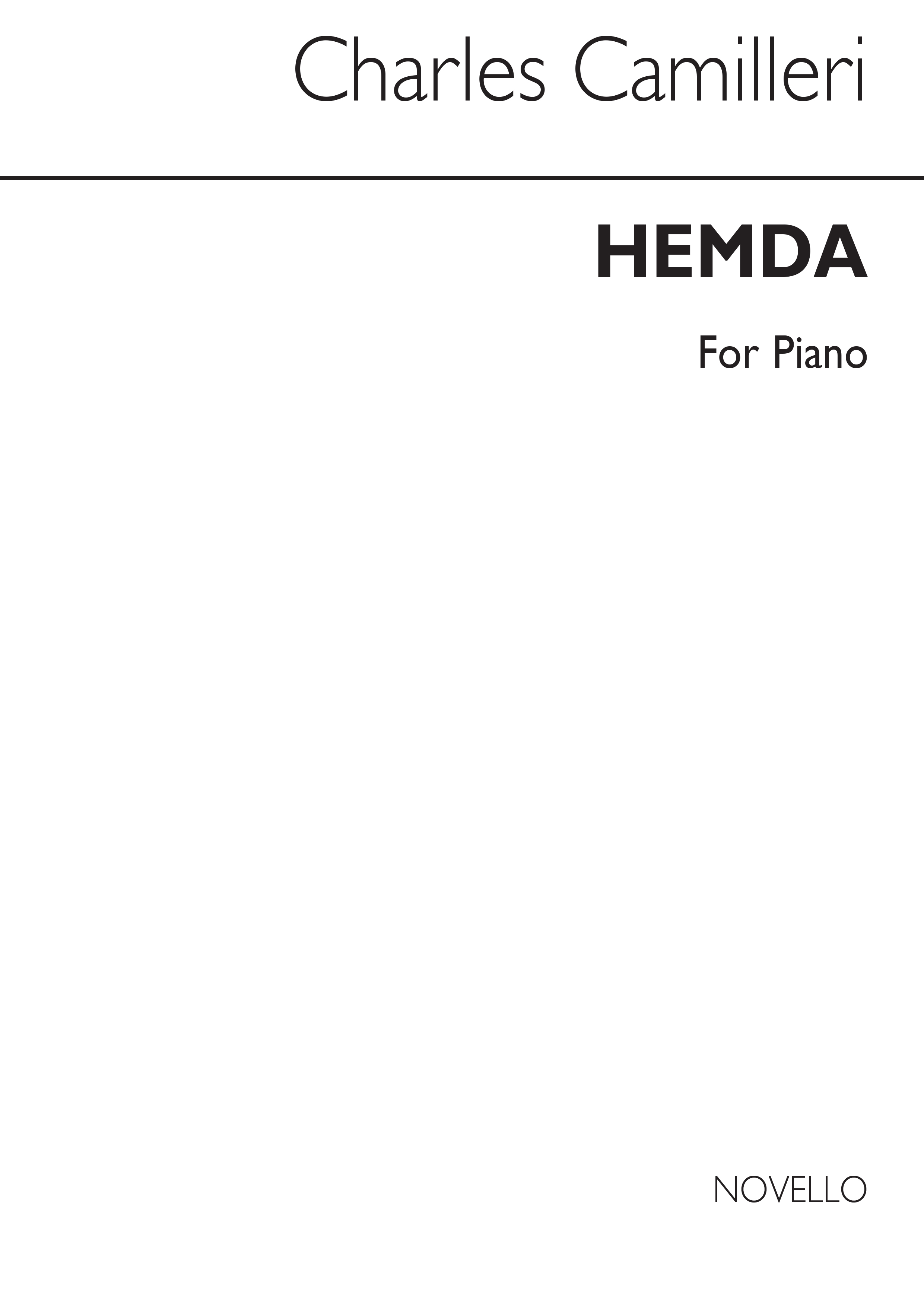 Camilleri: Hemda for Piano