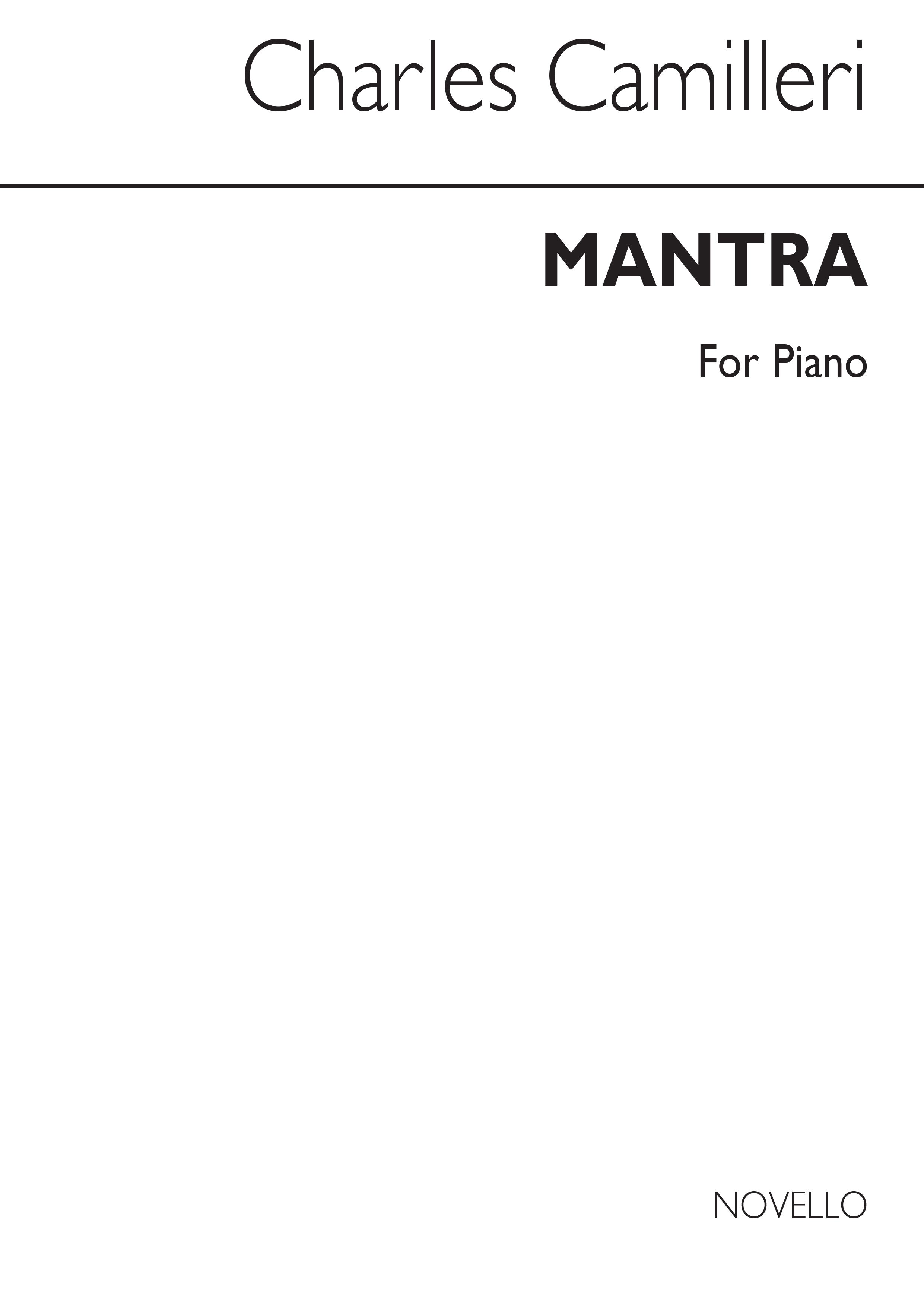 Camilleri: Mantra for Piano