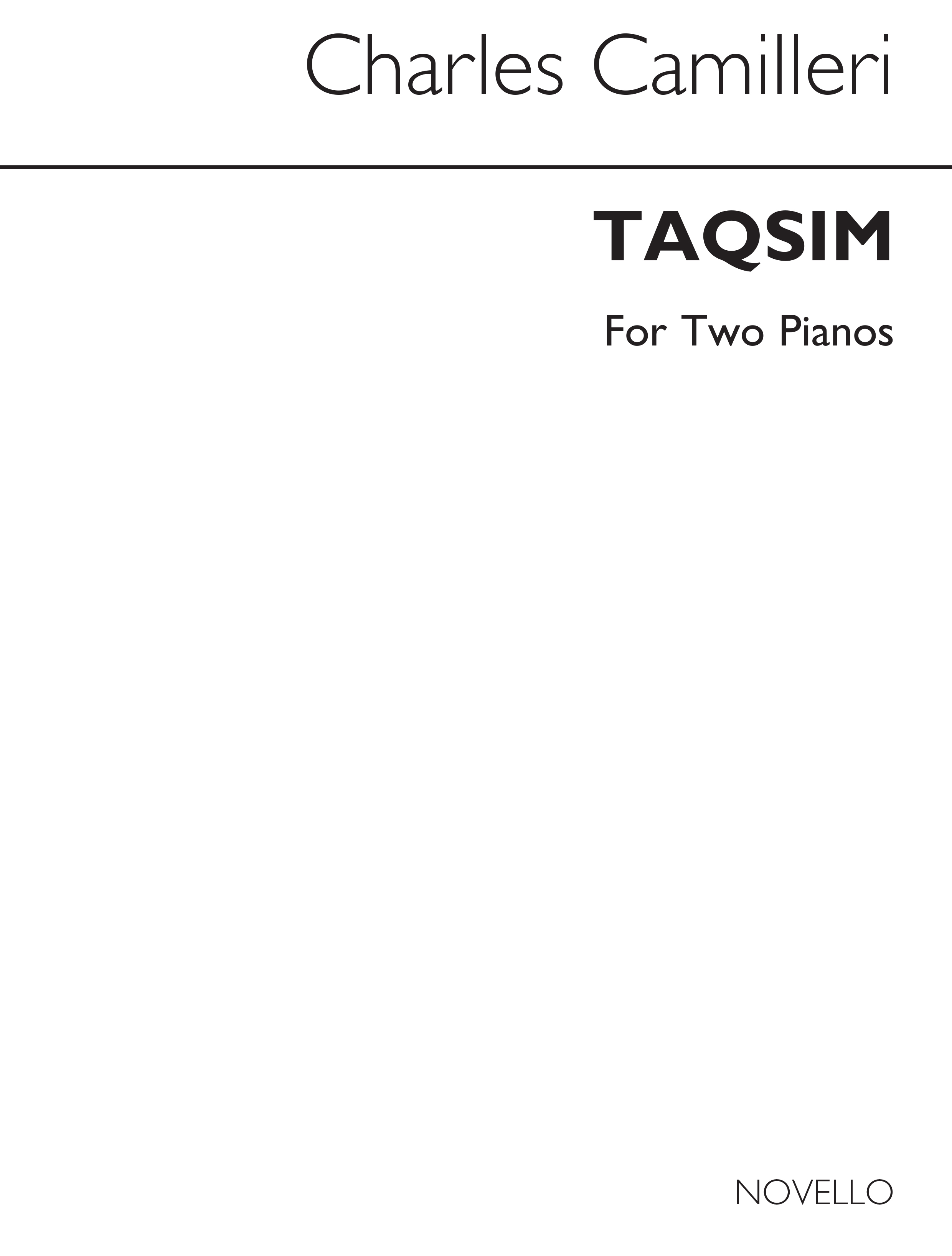 Charles Camilleri: Taqsim For 2 Pianos