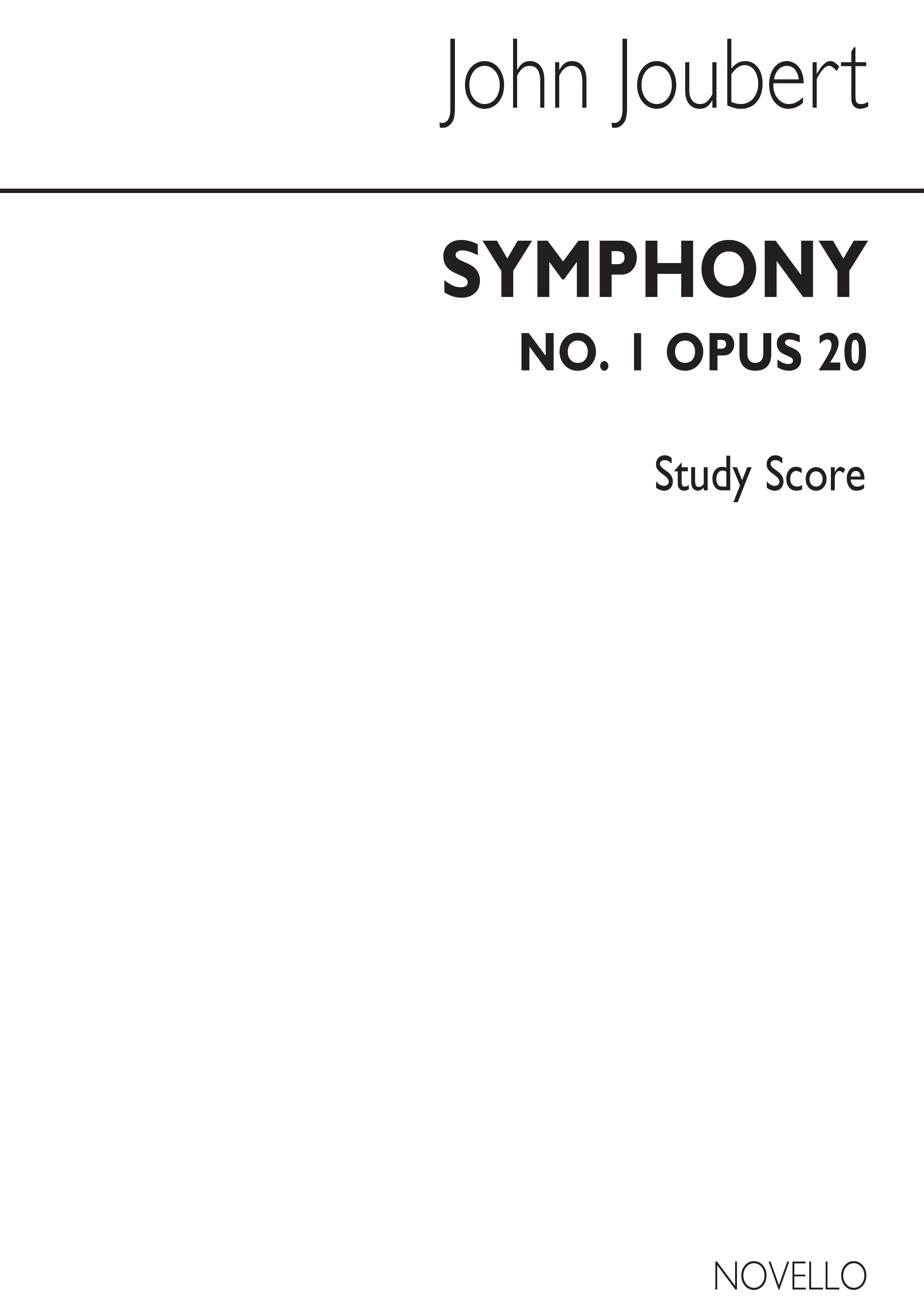 Joubert: Symphony No.1 Op.20 (Study Score)