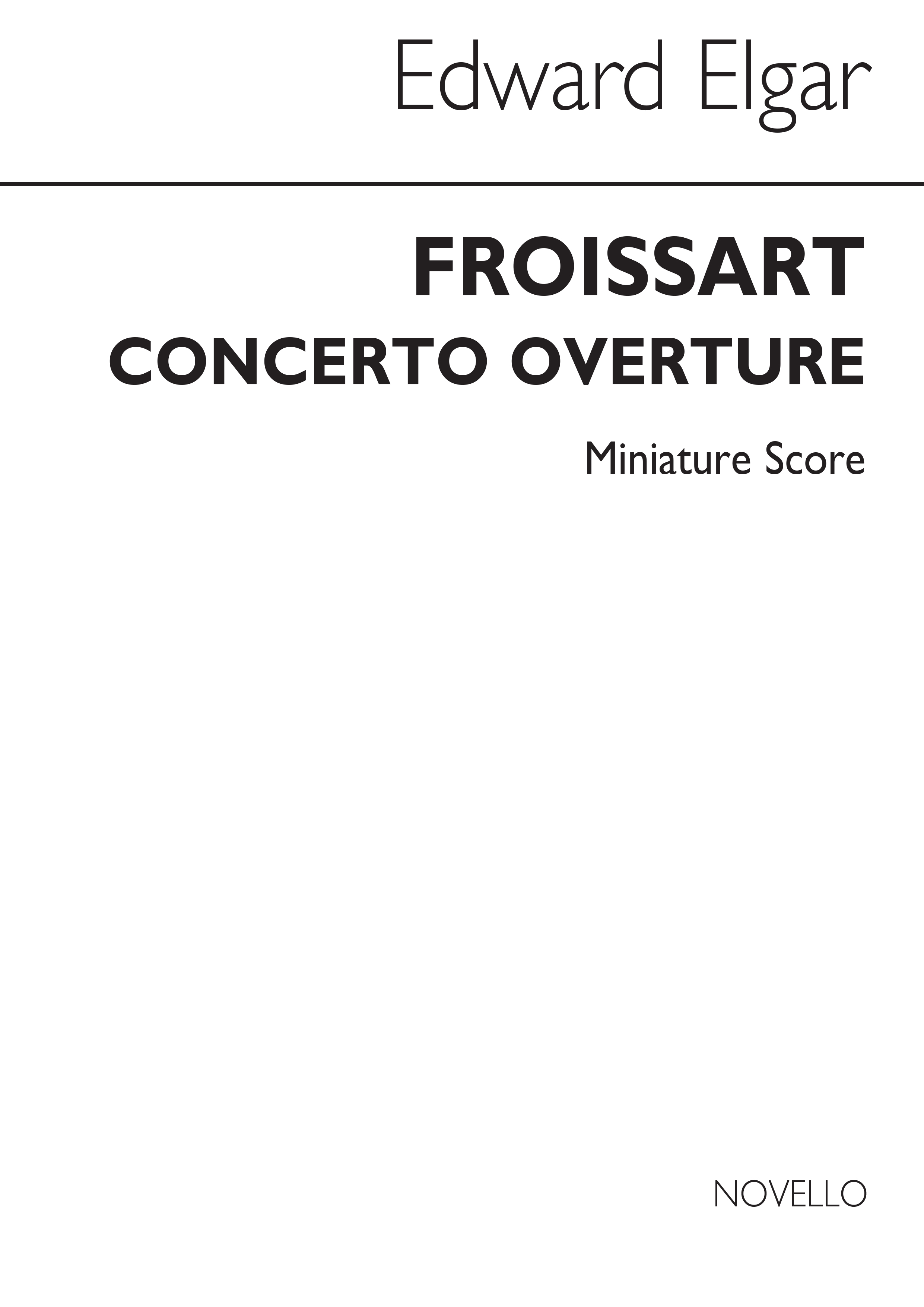 Edward Elgar: Froissart Overture (Study Score)