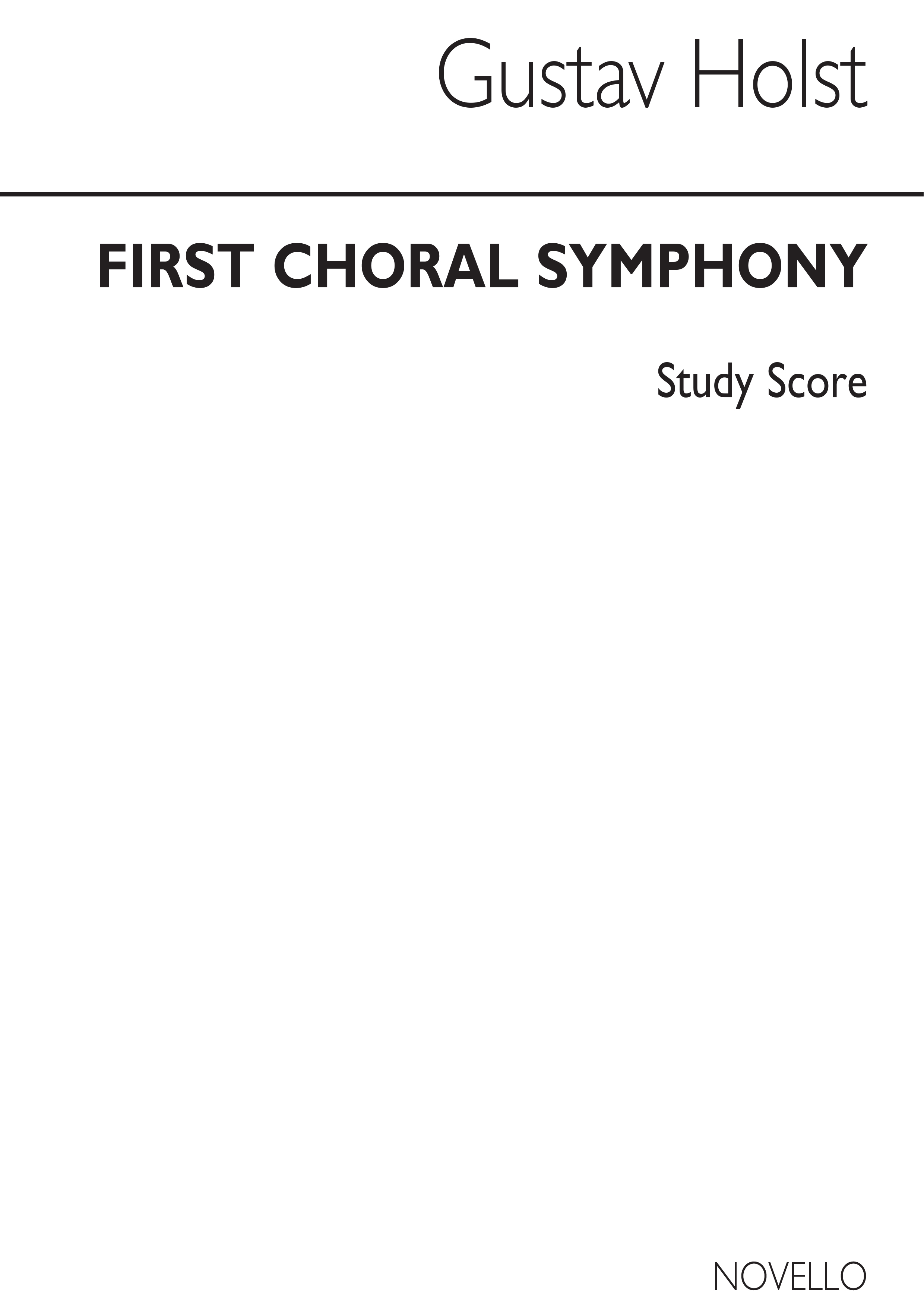 Gustav Holst: First Choral Symphony Op.41 (Miniature Score)