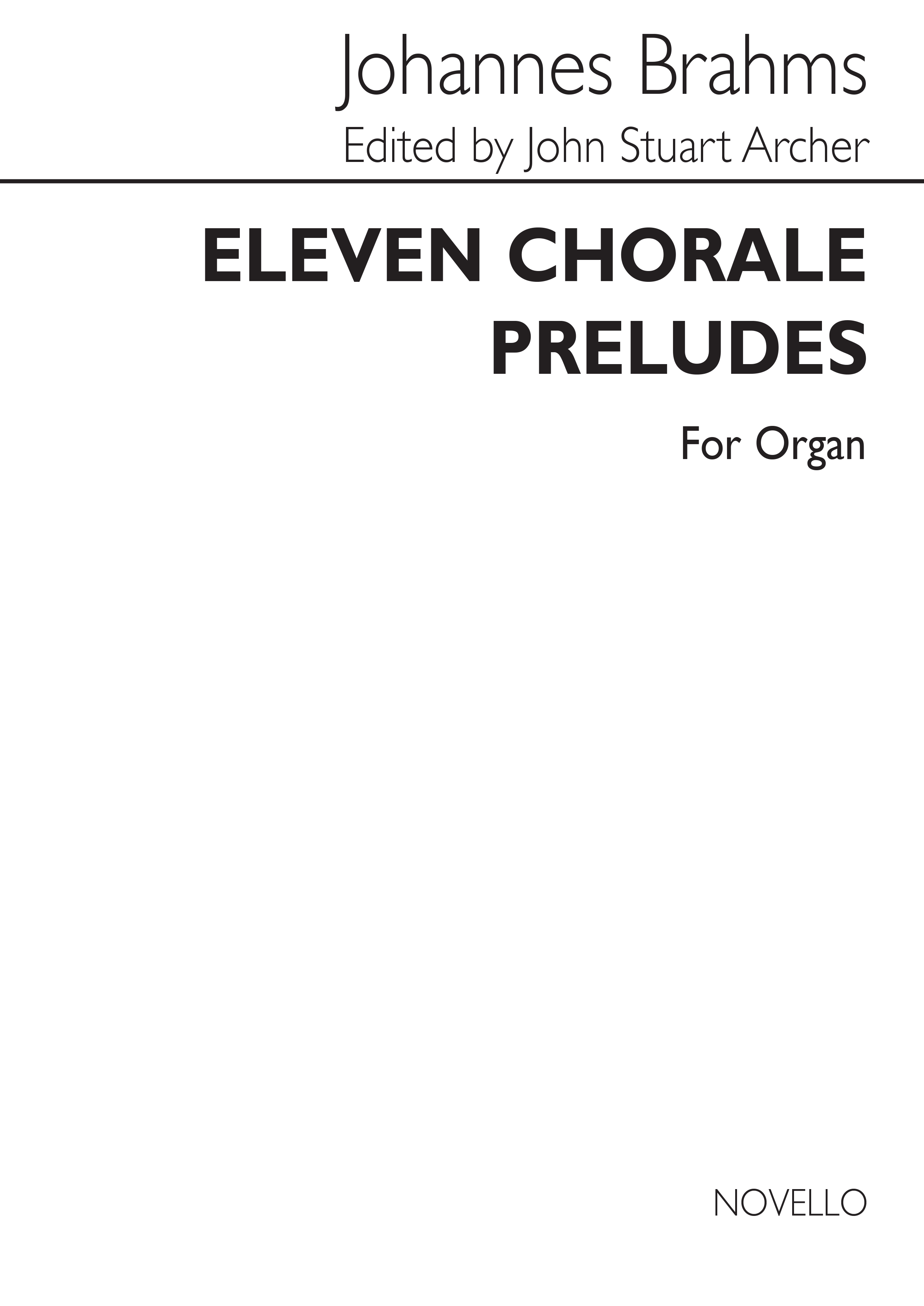 Johannes Brahms: Eleven Chorale Preludes Organ