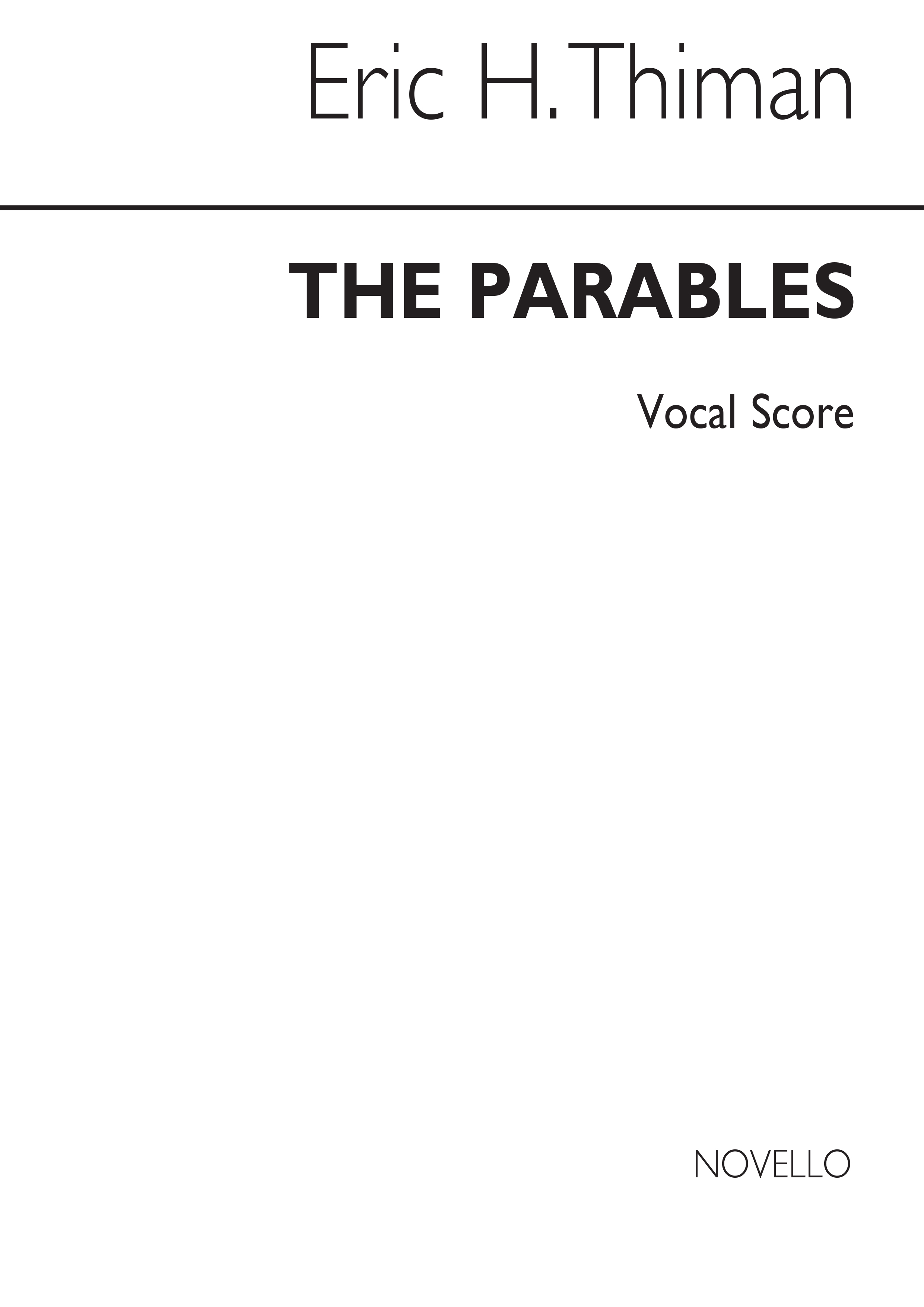 Thiman: The Parables (Vocal Score)