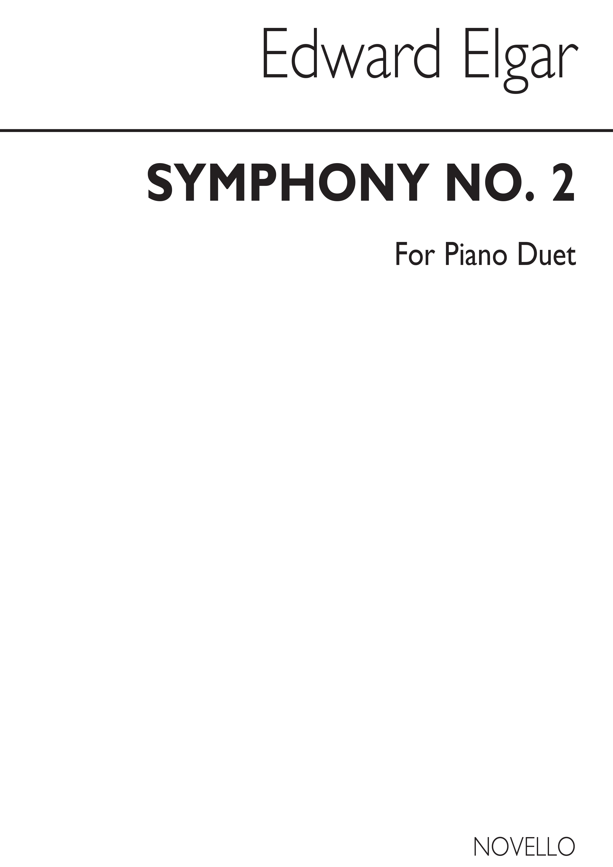 Elgar: Symphony No 2 for Piano Duet