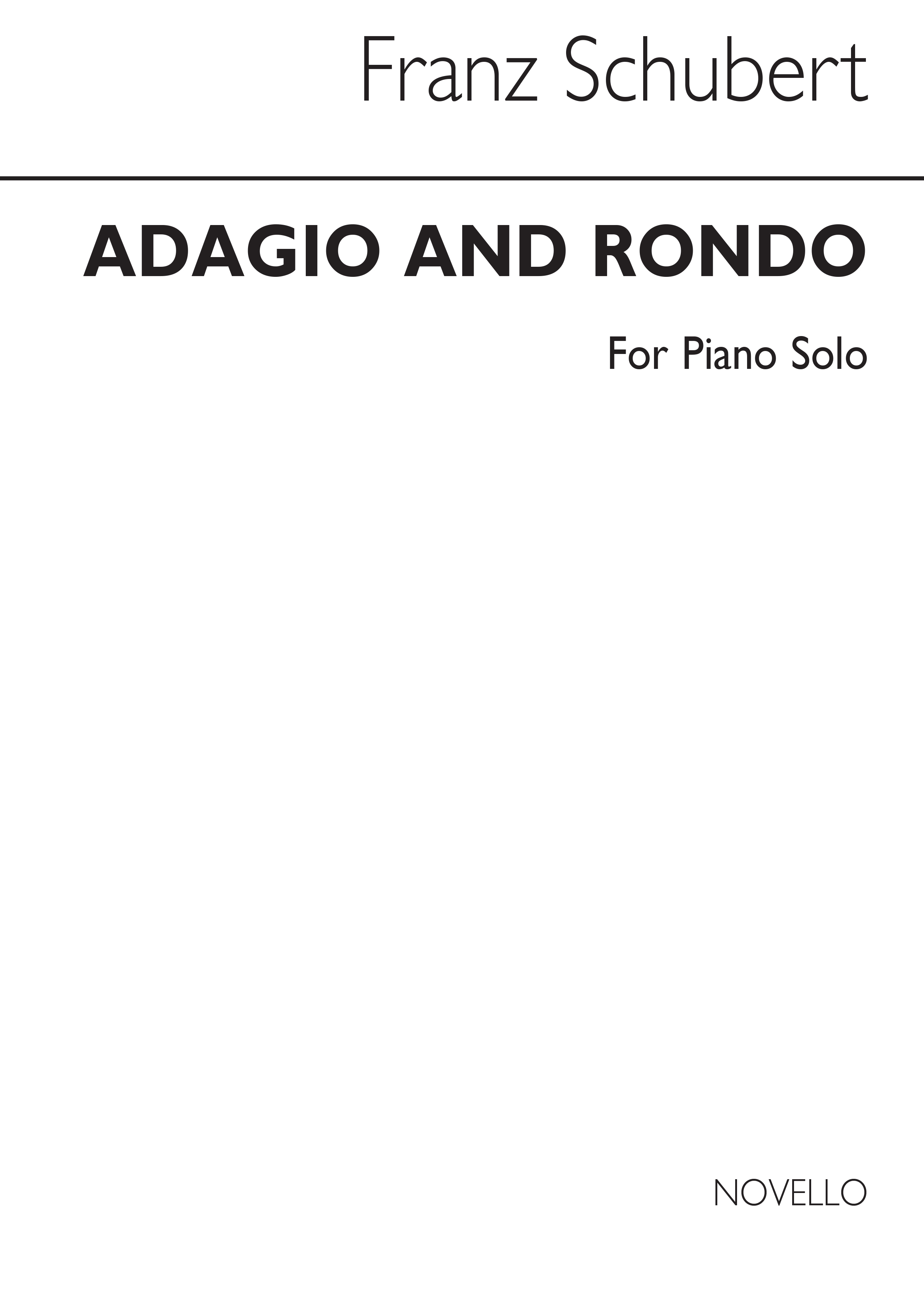 Schubert Adagio And Rondo Solo Piano Part