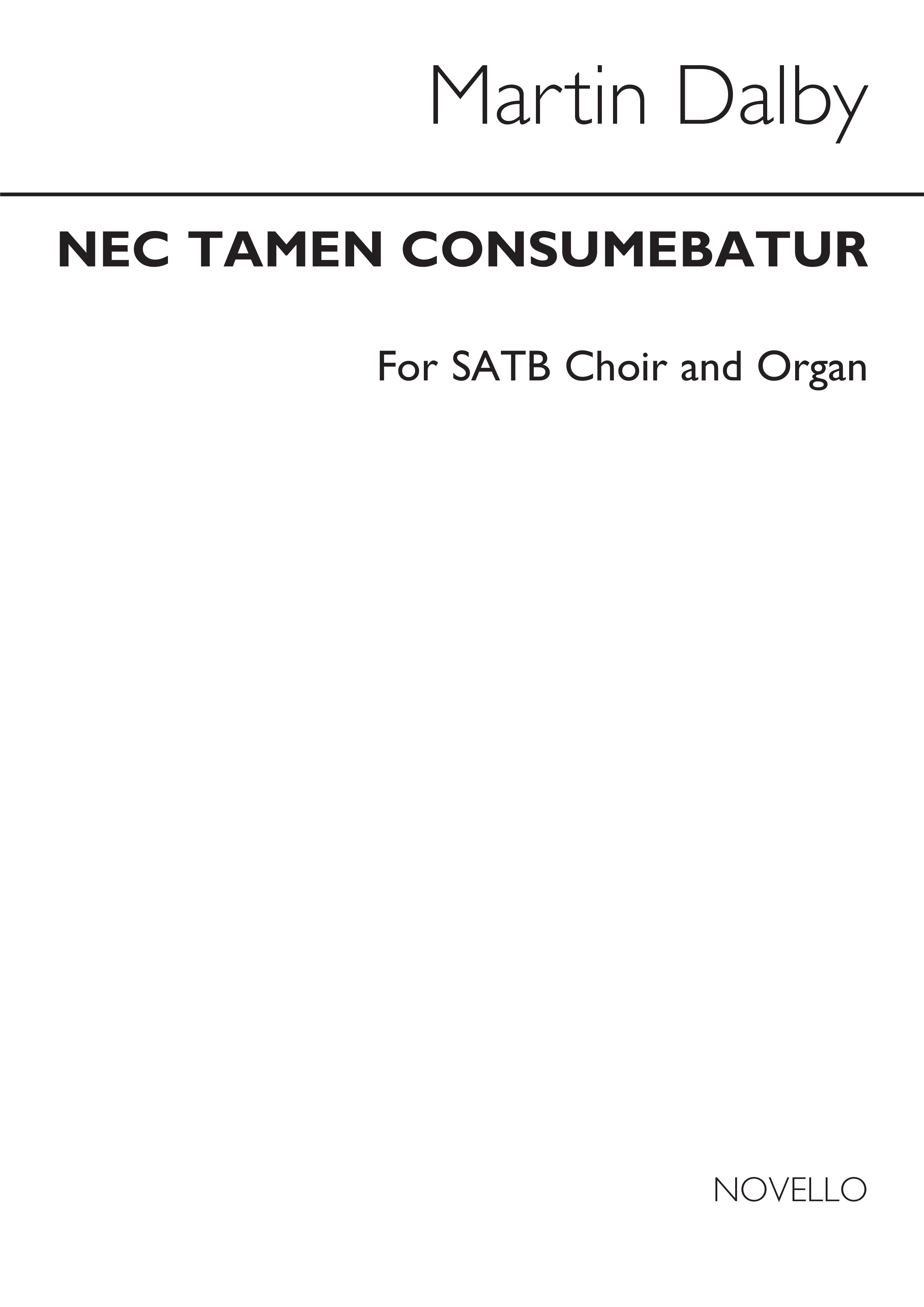 Martin Dalby: Nec Tamen Consumebater