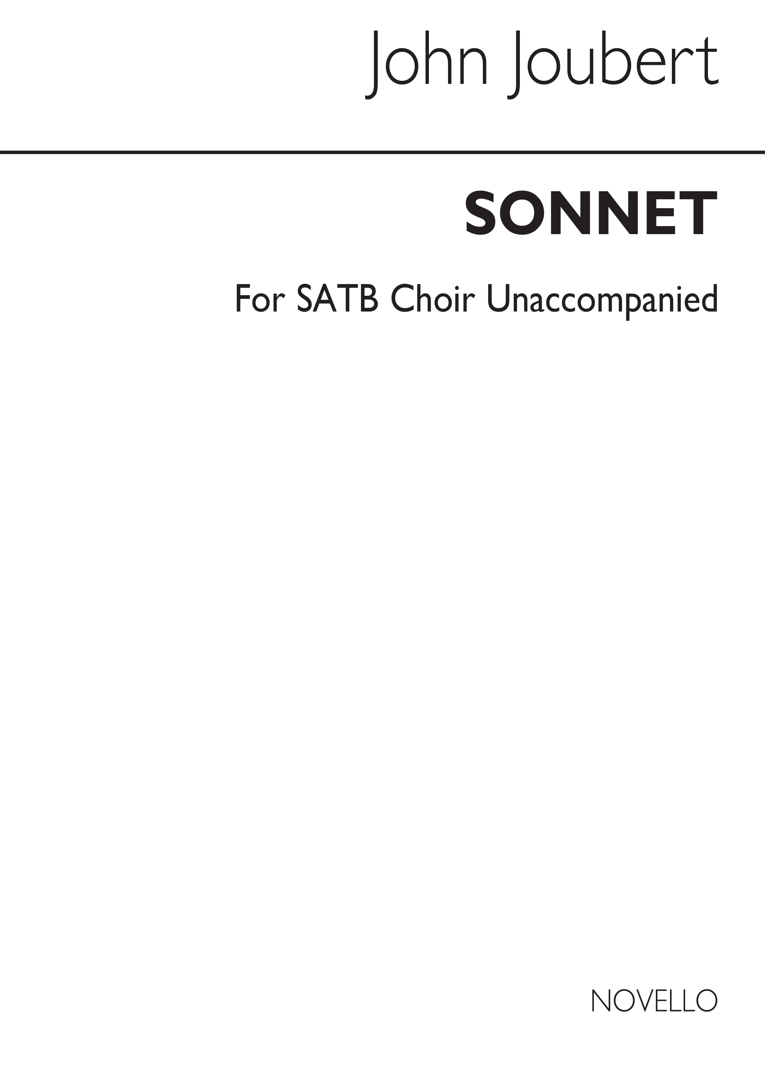 Joubert: Sonnet (Vocal Score)