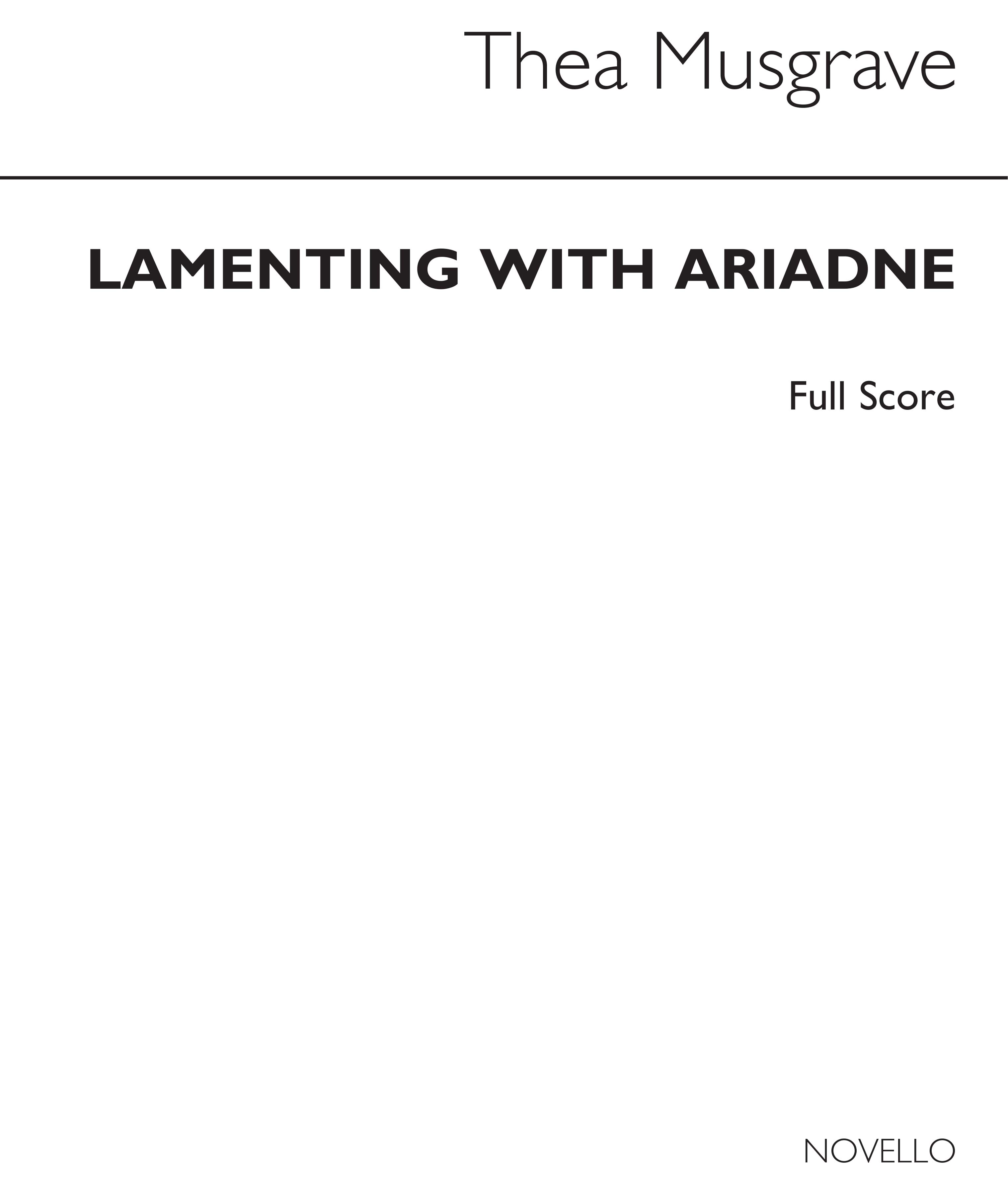 Musgrave: Lamenting With Ariadne