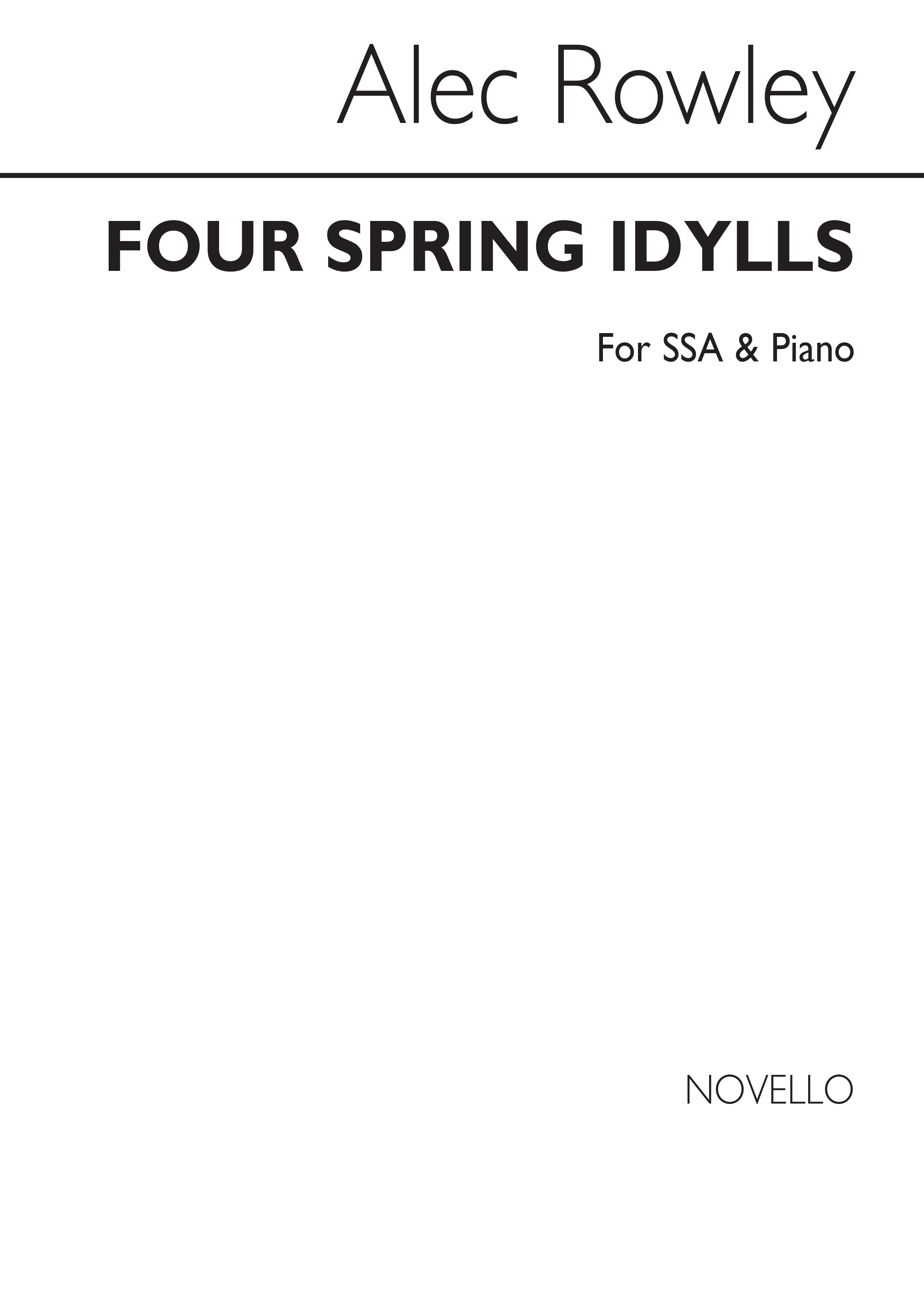 Alec Rowley: Four Spring Idylls (SSA)