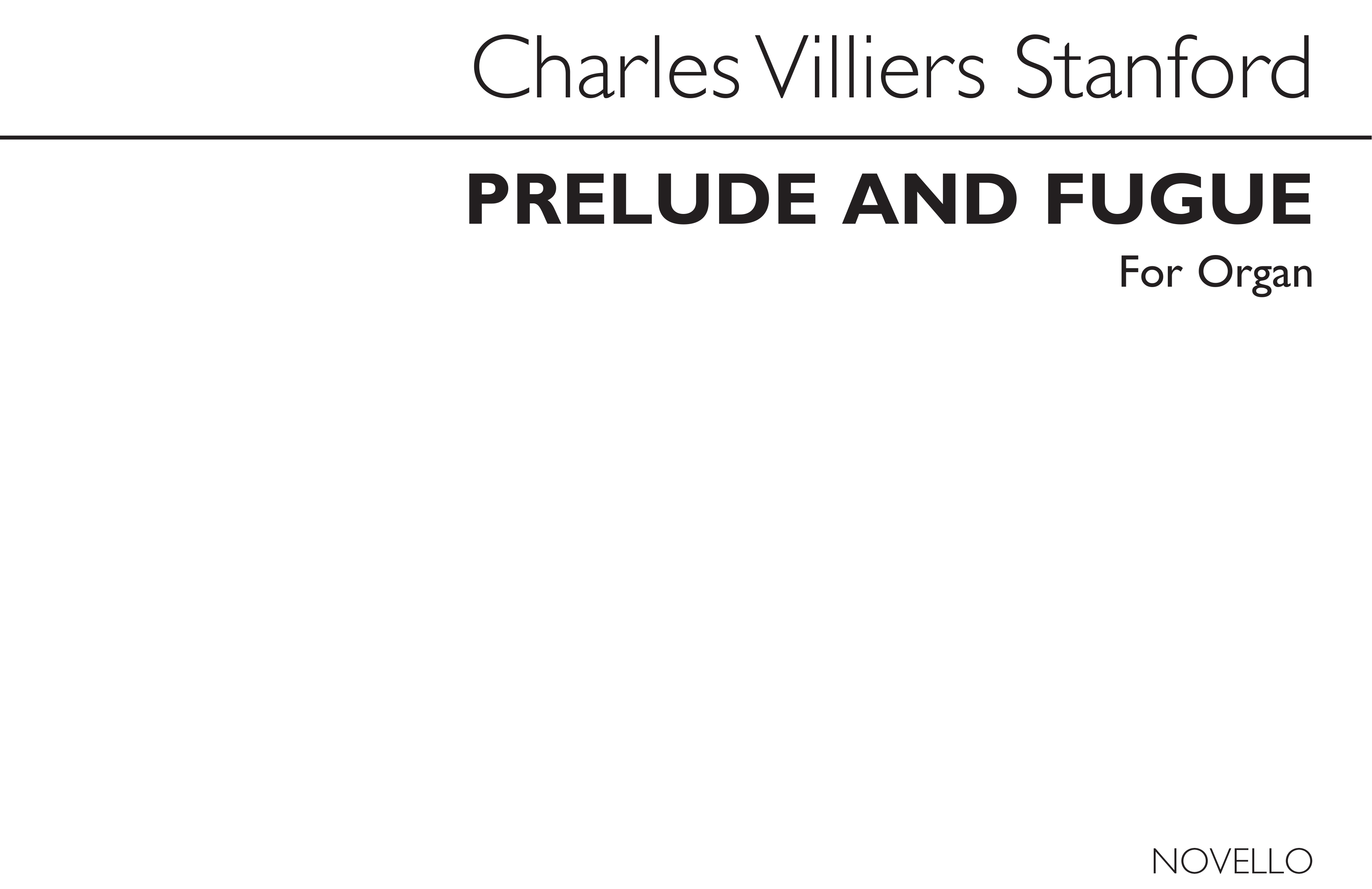 Prelude And Fugue In E Minor for Organ