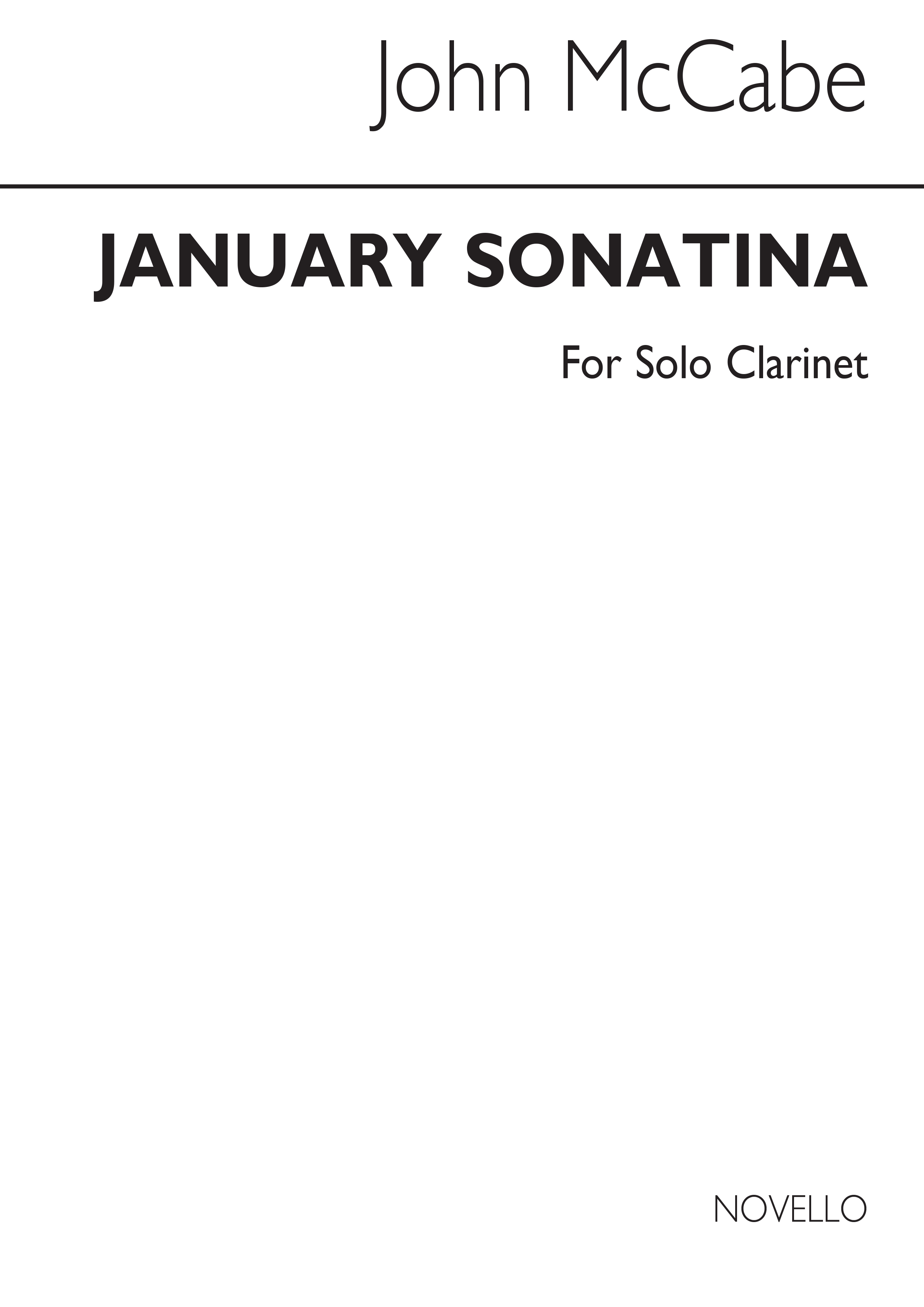 January: Sonatina For Clarinet