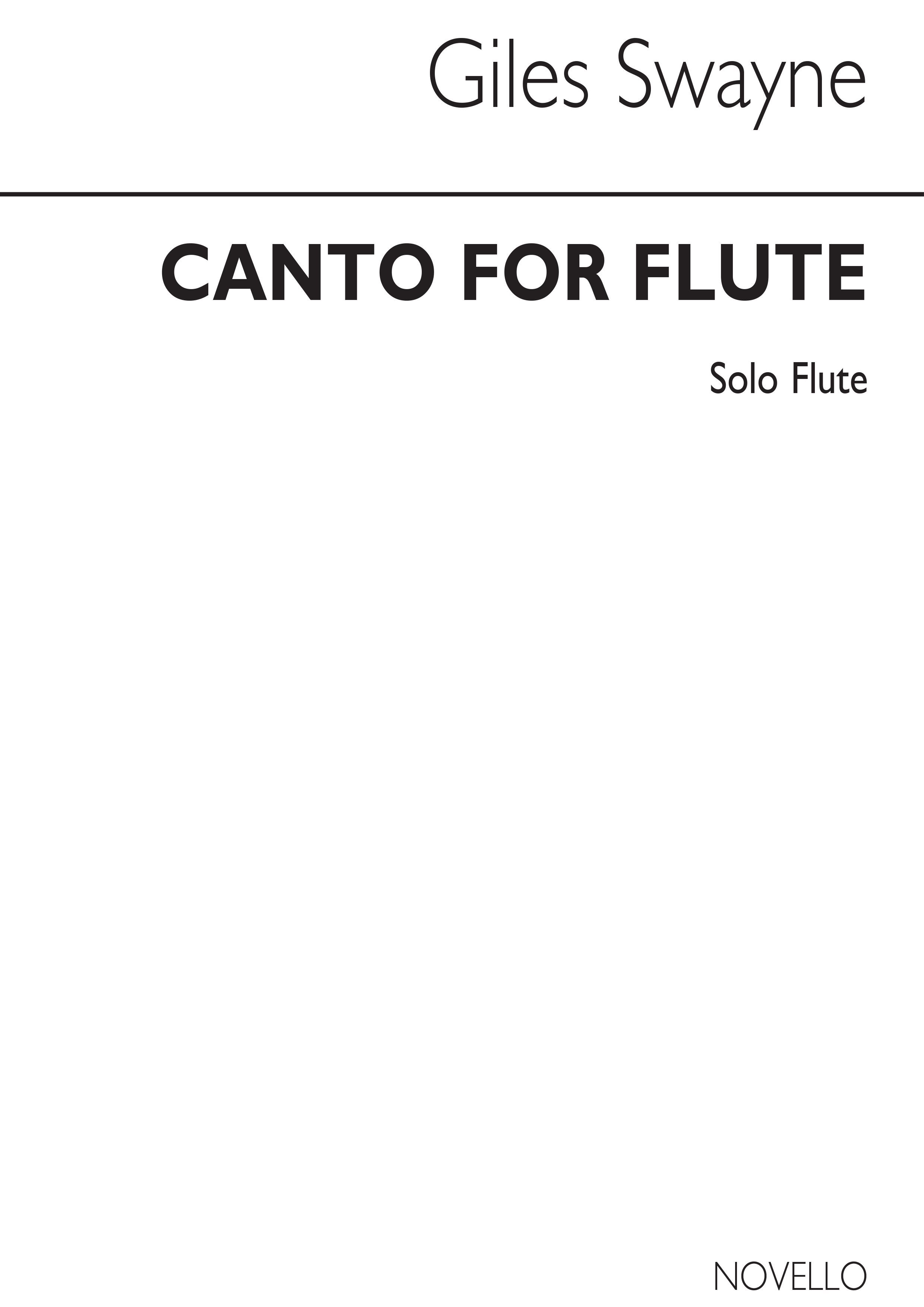 Giles Swayne: Canto For Flute