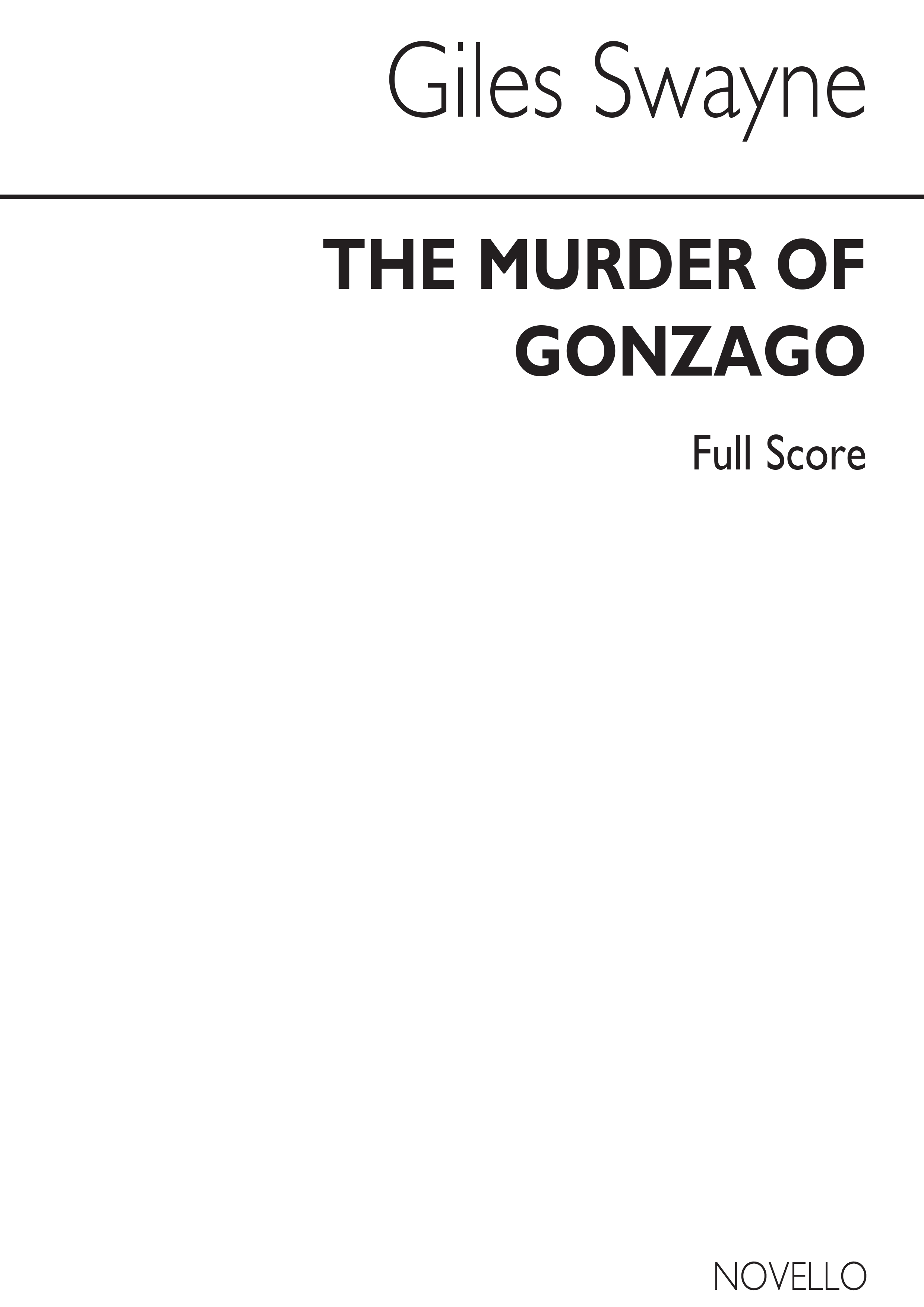 Giles Swayne: The Murder Of Gonzago (Score)